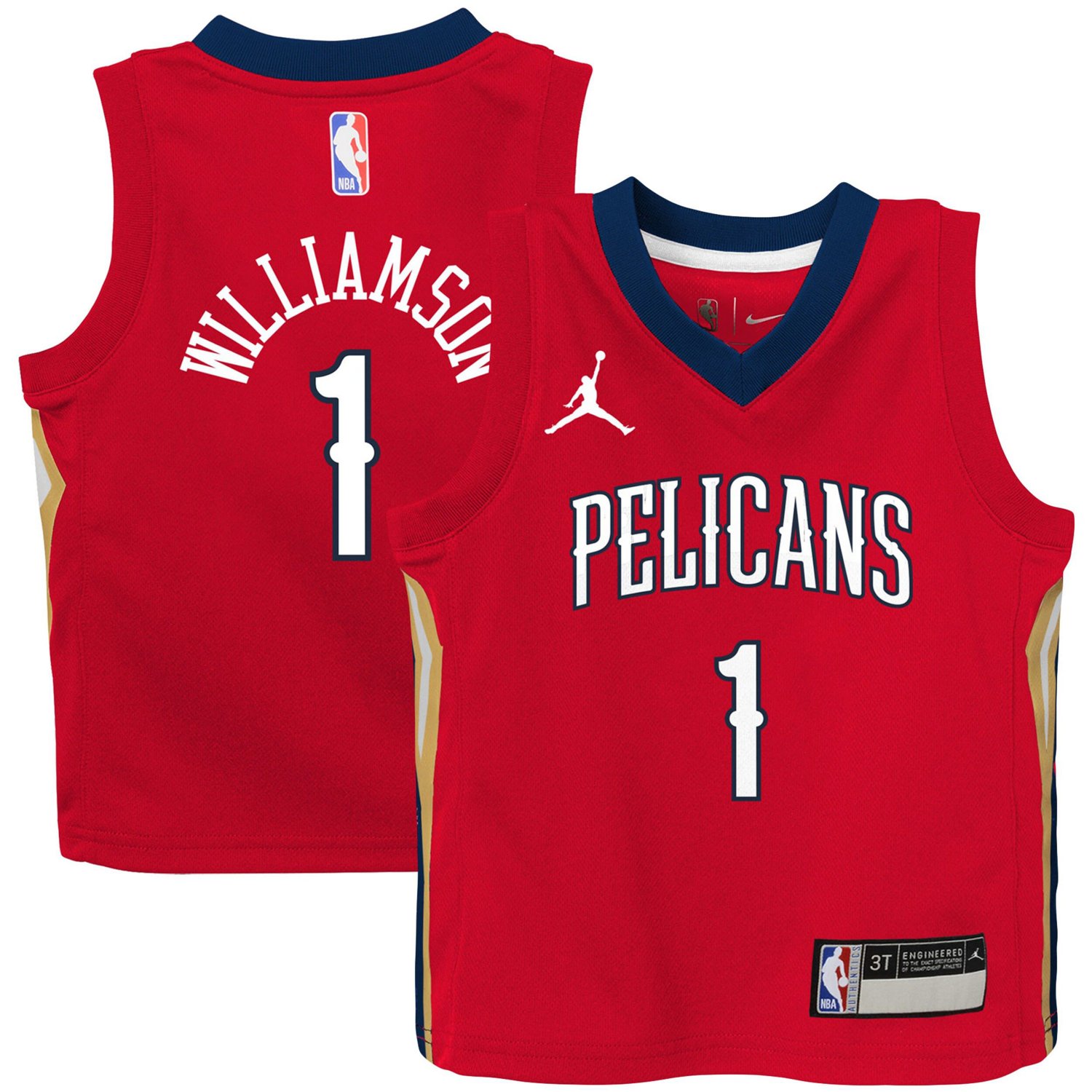 Jordan Brand Zion Williamson New Orleans Pelicans 2020/21 Jersey - Statement Edition