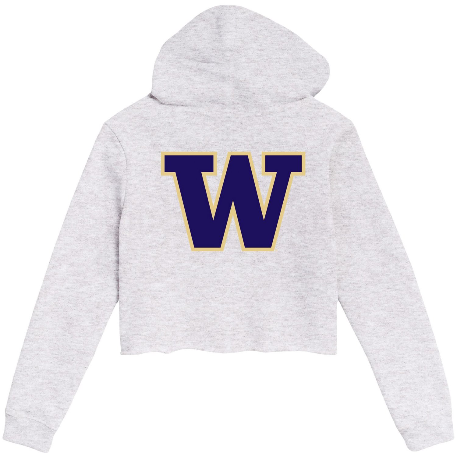 League Collegiate Wear Washington Huskies 2-Hit 1636 Cropped Pullover Hoodie                                                     - view number 3