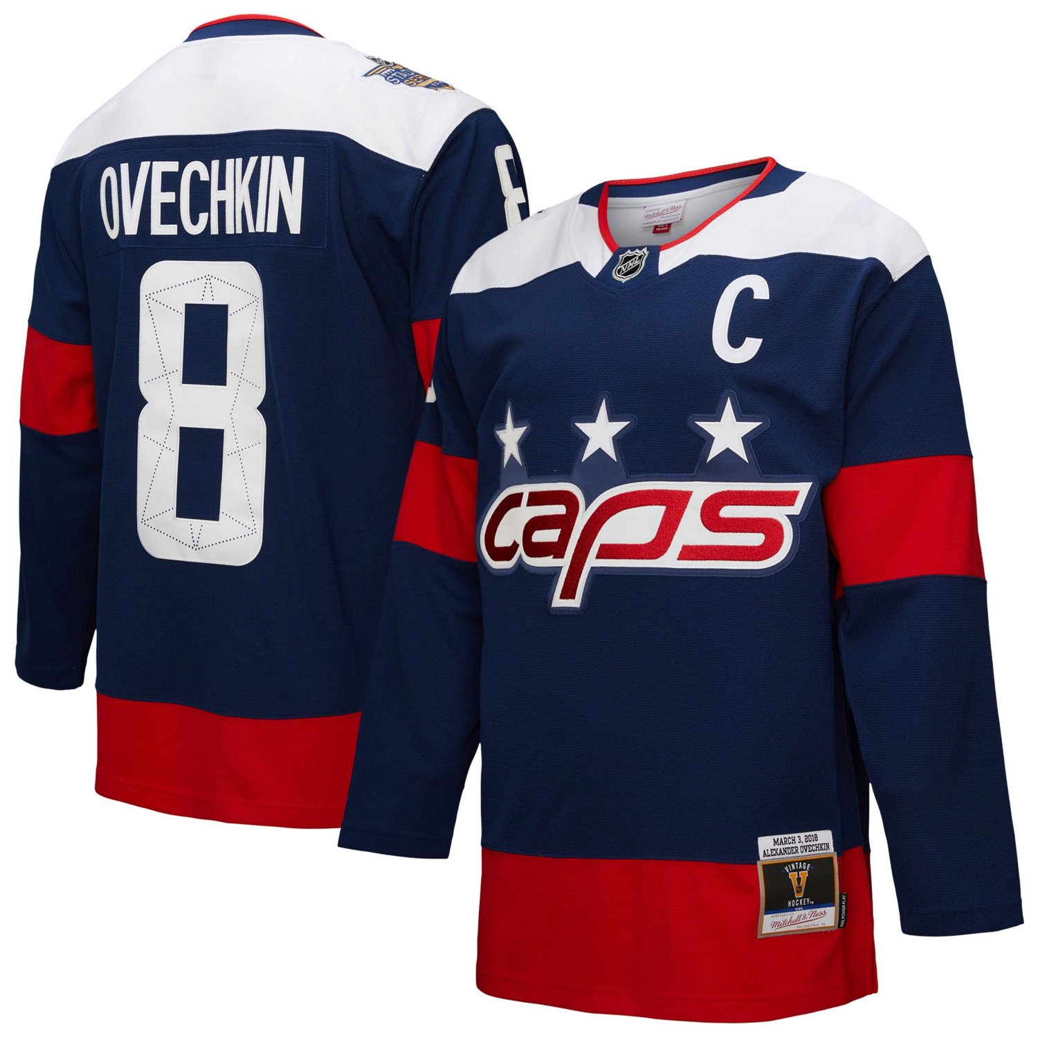 Mitchell  Ness Alexander Ovechkin Washington Capitals Power Play Jersey