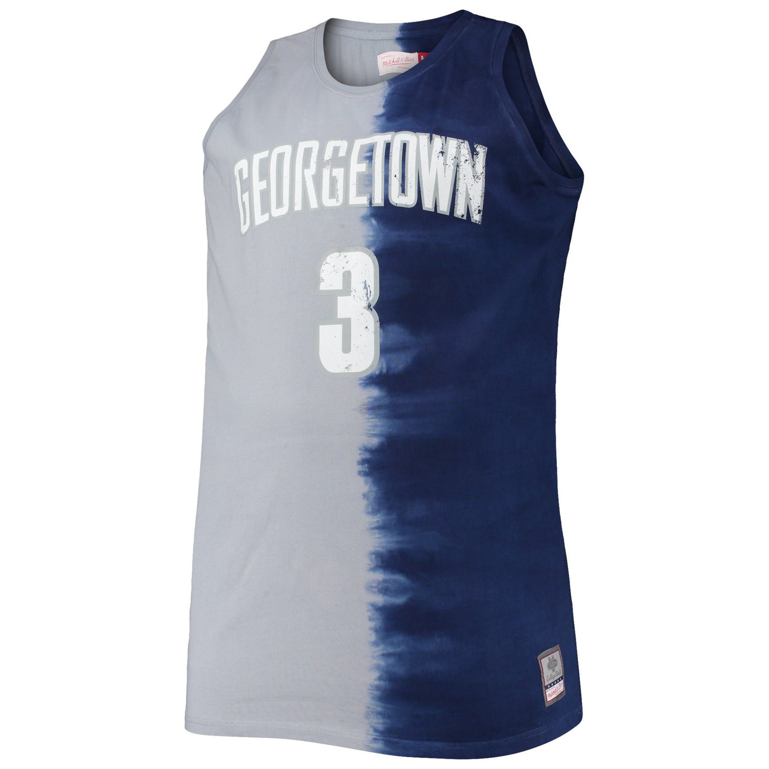 Mitchell  Ness Allen Iverson /Gray Georgetown Hoyas Big  Tall Player Tie-Dye Jersey                                              - view number 2