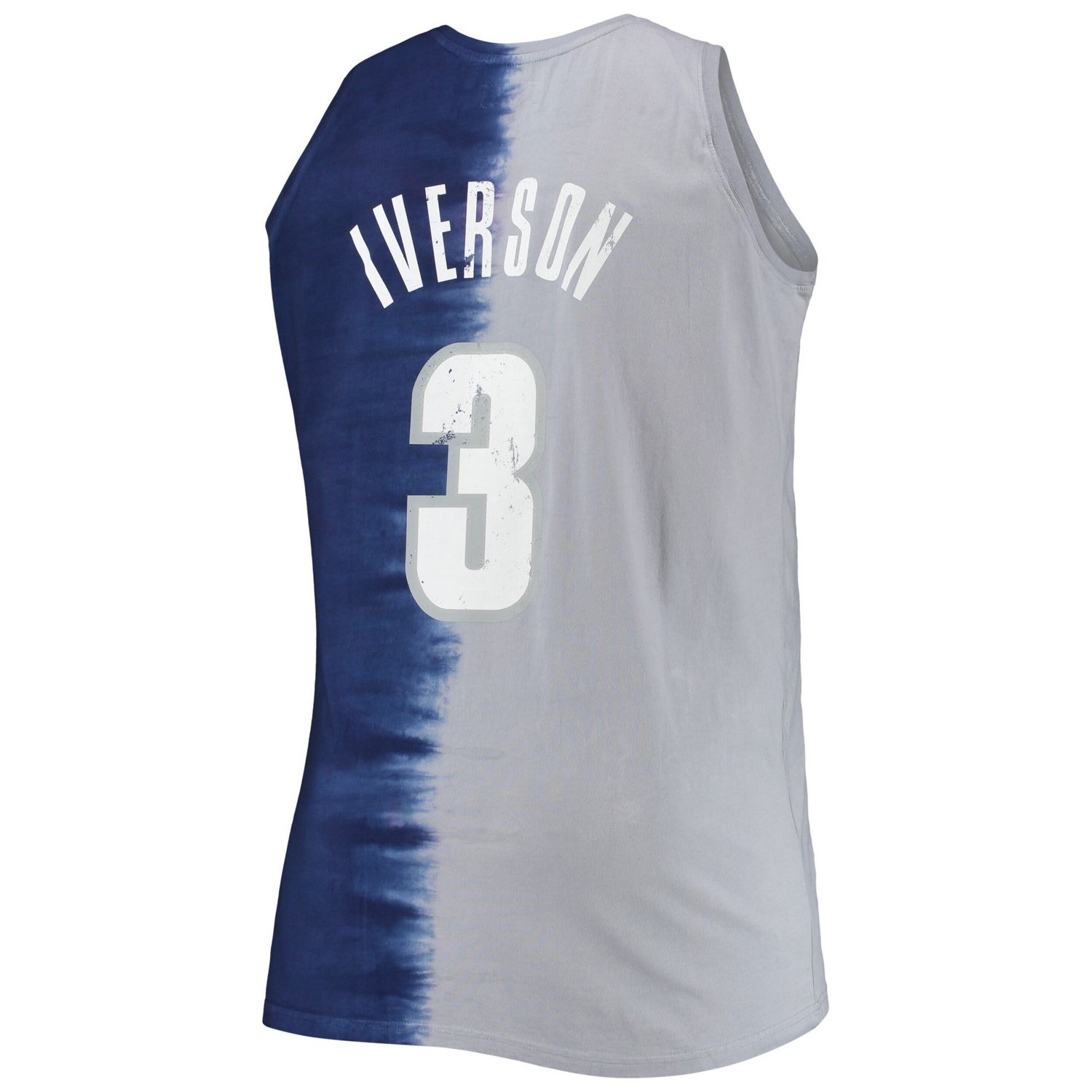 Mitchell  Ness Allen Iverson /Gray Georgetown Hoyas Big  Tall Player Tie-Dye Jersey                                              - view number 3