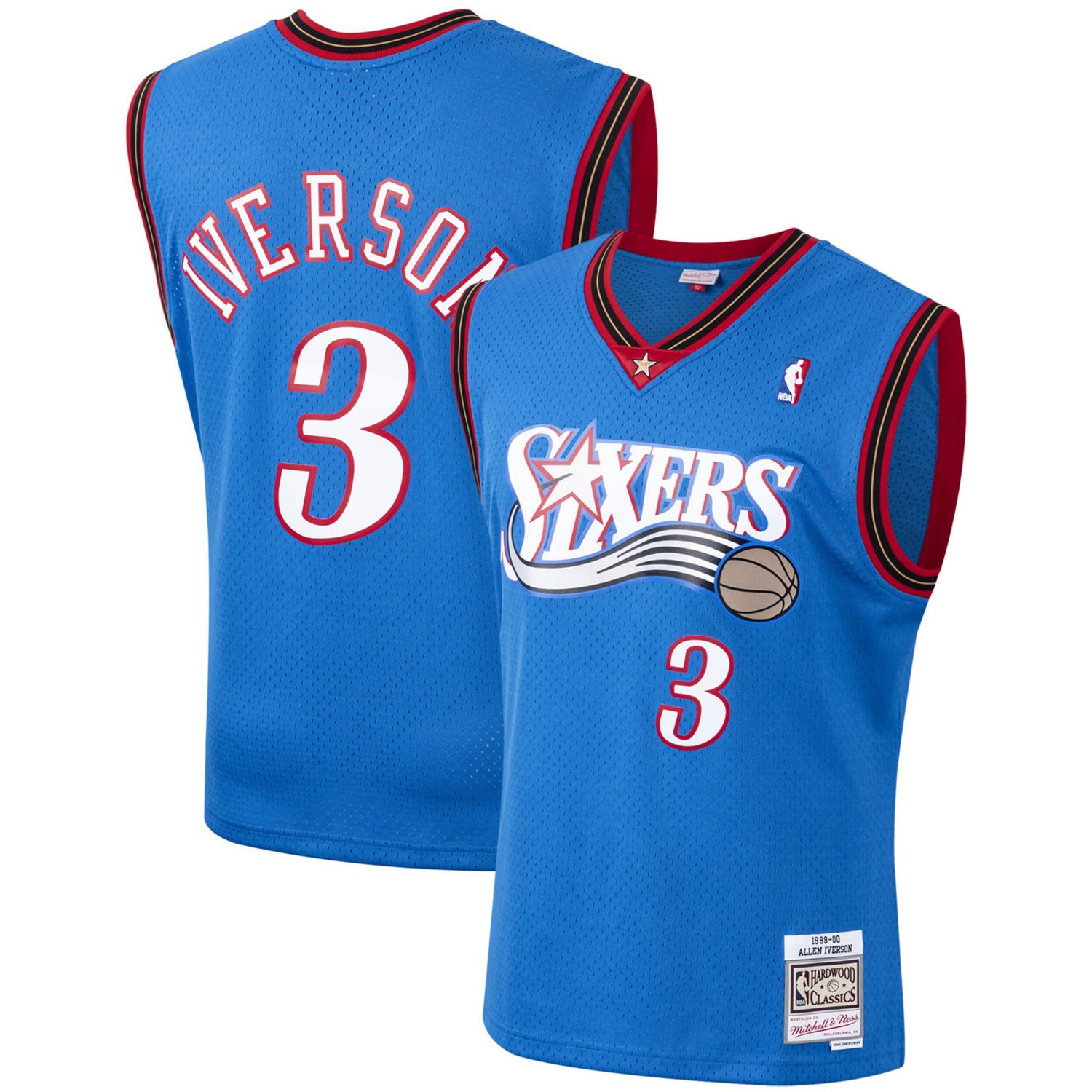 Mitchell  Ness Allen Iverson Philadelphia 76ers 1999/2000 Hardwood Classics Swingman Jersey