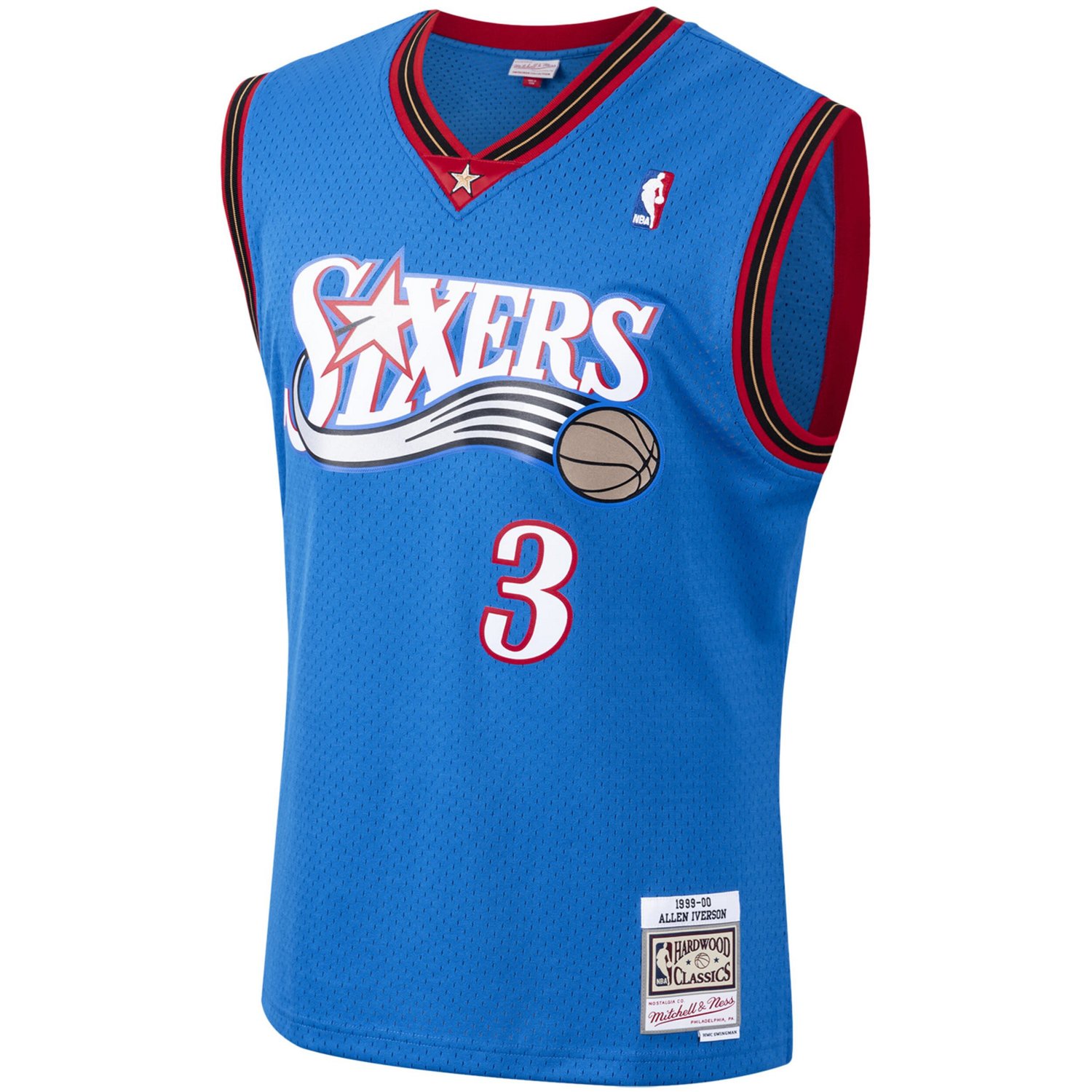 Mitchell  Ness Allen Iverson Philadelphia 76ers 1999/2000 Hardwood Classics Swingman Jersey - view number 2
