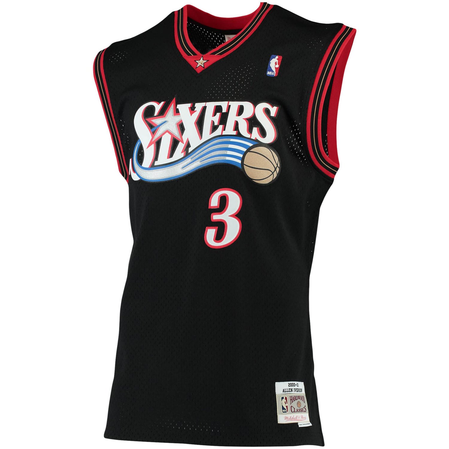 Mitchell  Ness Allen Iverson Philadelphia 76ers 2000 01 Big Tall Hardwood Classics Swingman Jersey