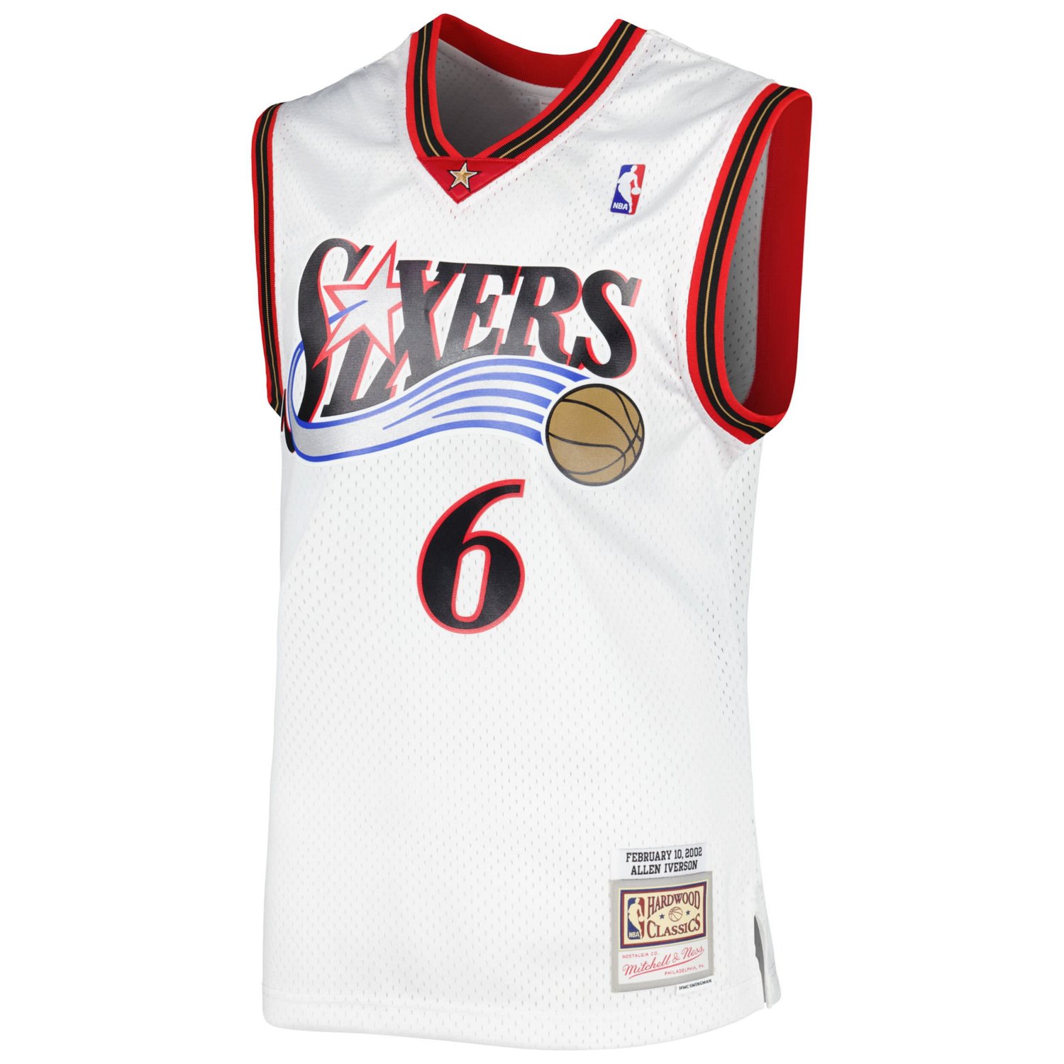 Mitchell  Ness Allen Iverson Philadelphia 76ers 2002 03 Hardwood Classics Swingman Jersey                                        - view number 2