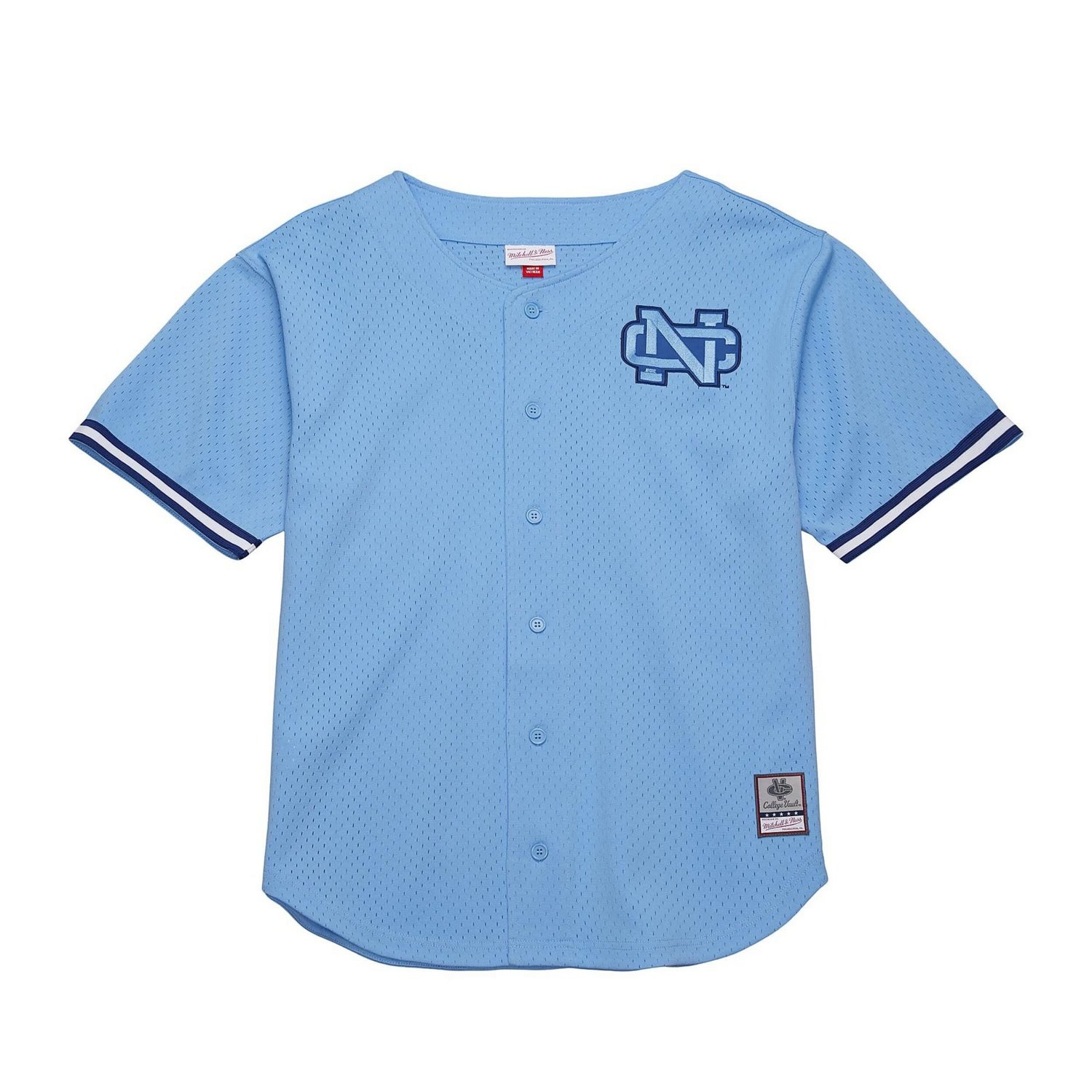 Mitchell  Ness Carolina North Carolina Tar Heels Game Time Vintage Mesh Button Front Top - view number 2