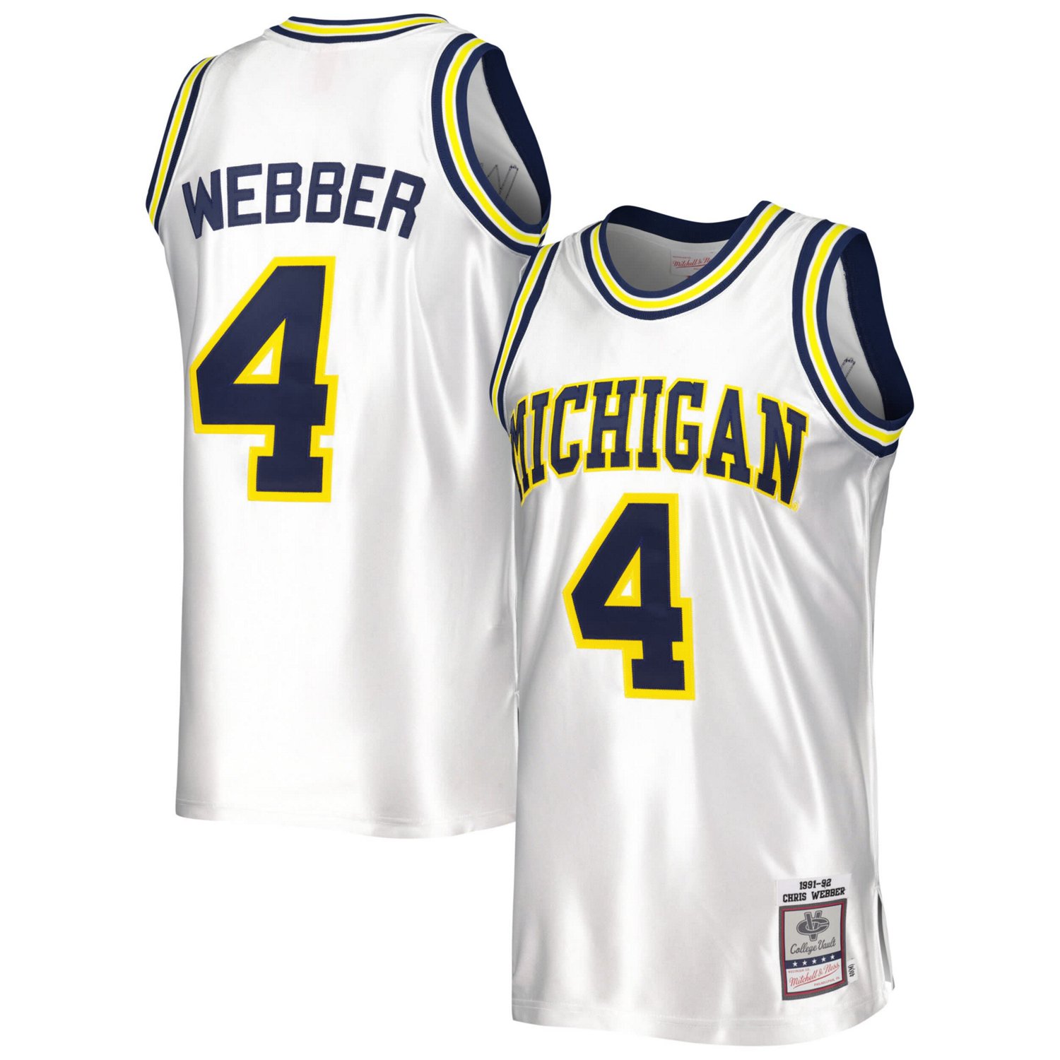 Mitchell  Ness Chris Webber Michigan Wolverines 1991/92 Authentic Jersey