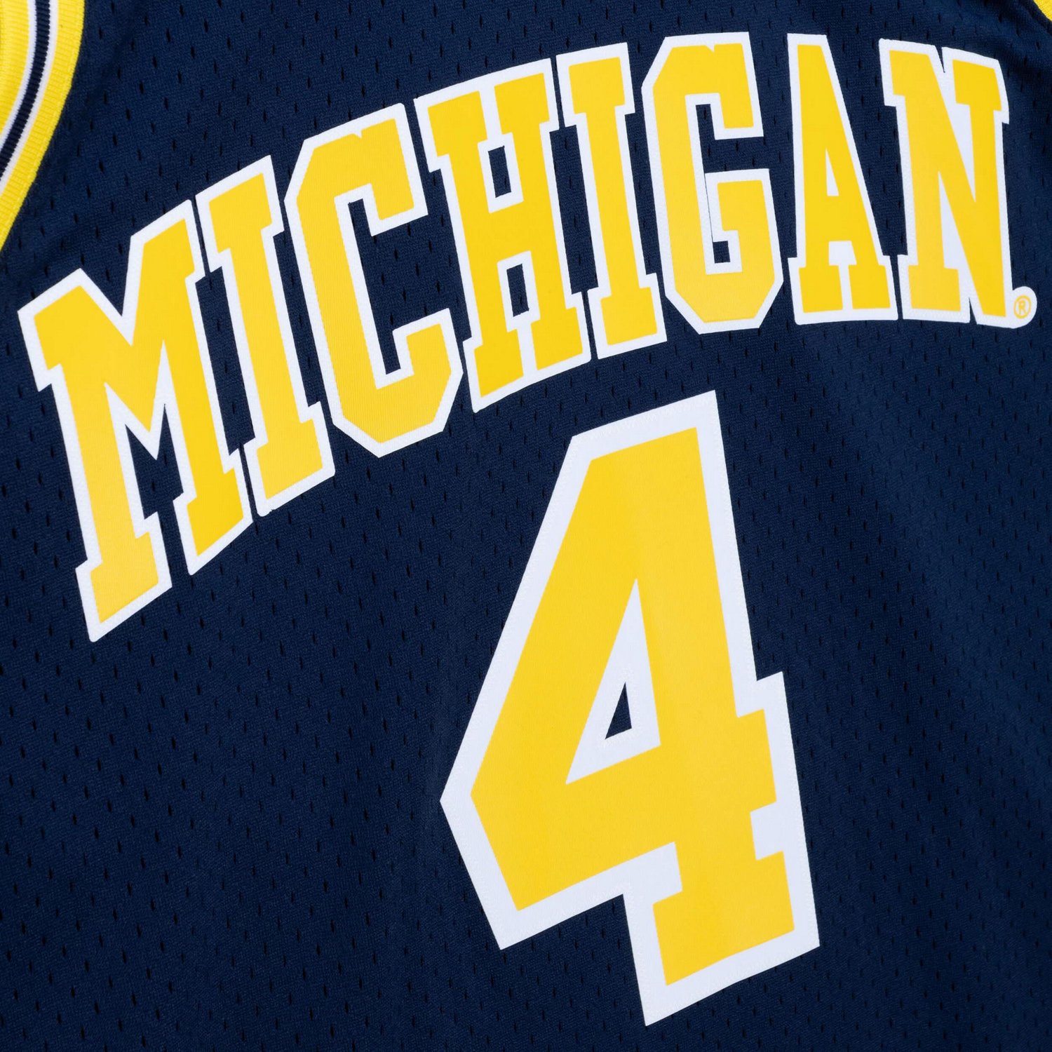 Mitchell  Ness Chris Webber Michigan Wolverines 1991/92 College Vault Player Swingman Jersey