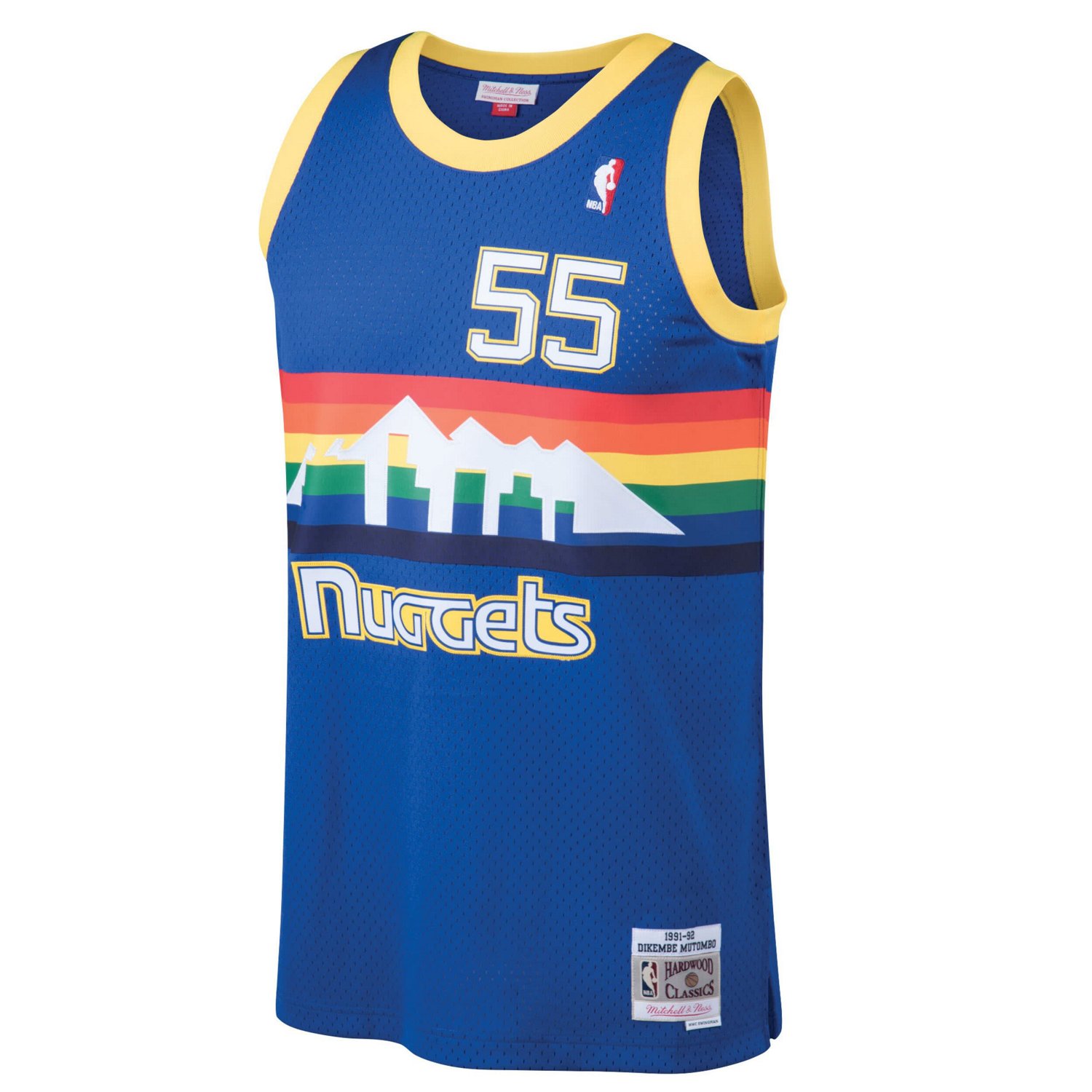 Mitchell  Ness Dikembe Mutombo Denver Nuggets Hardwood Classics Swingman Jersey                                                  - view number 2
