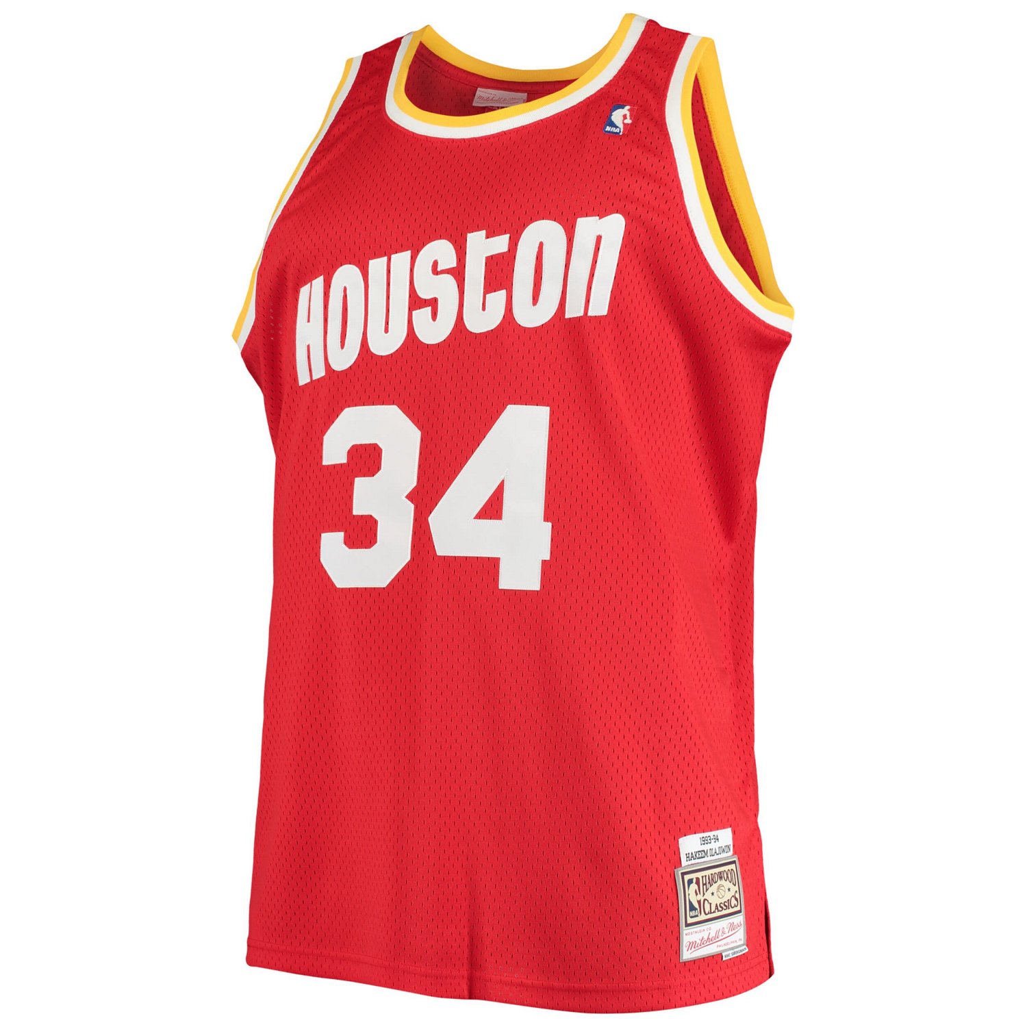 Mitchell  Ness Hakeem Olajuwon Houston Rockets 1993/94 Big  Tall Hardwood Classics Swingman Jersey                               - view number 2