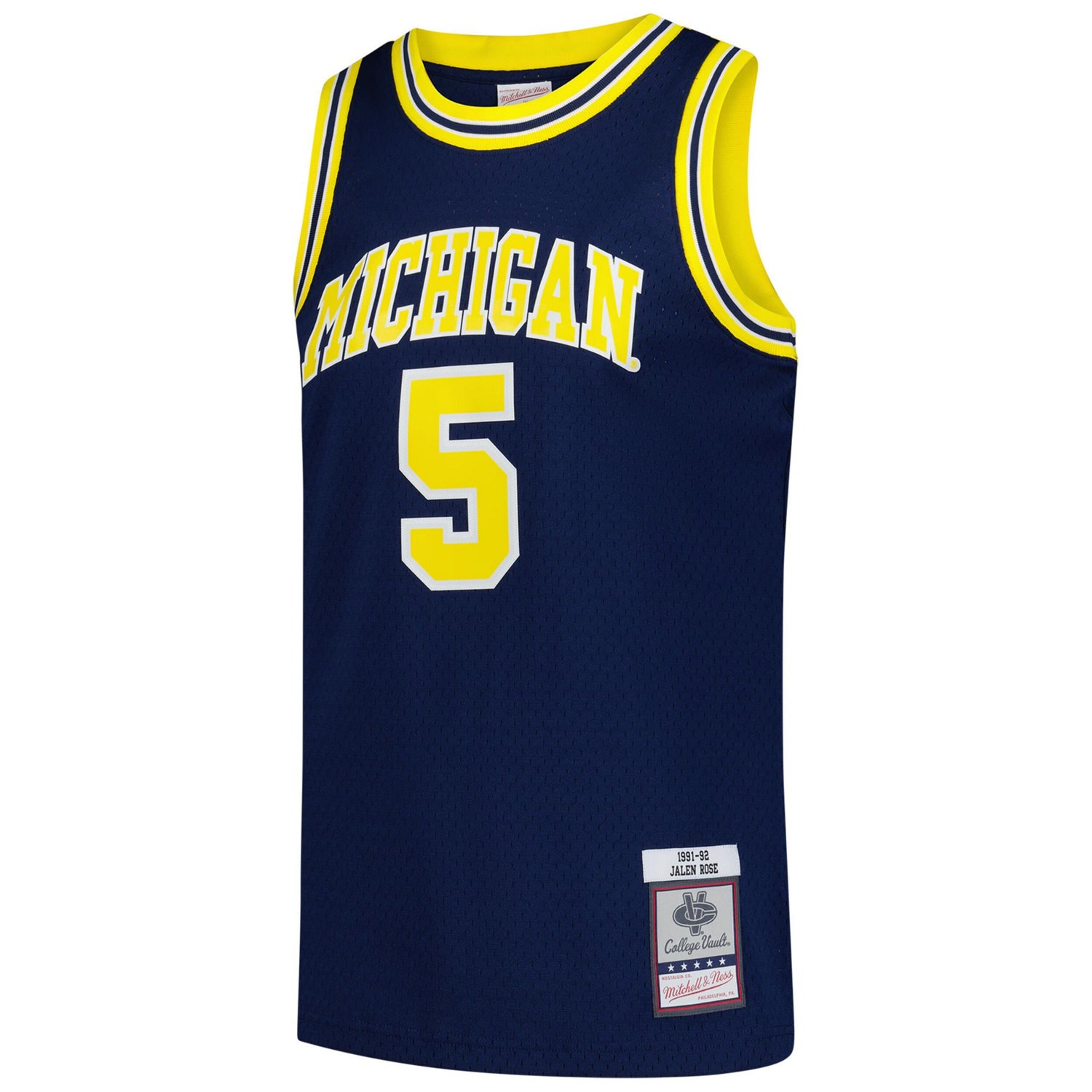 Mitchell  Ness Jalen Michigan Wolverines 1991 92 Swingman Jersey - view number 2