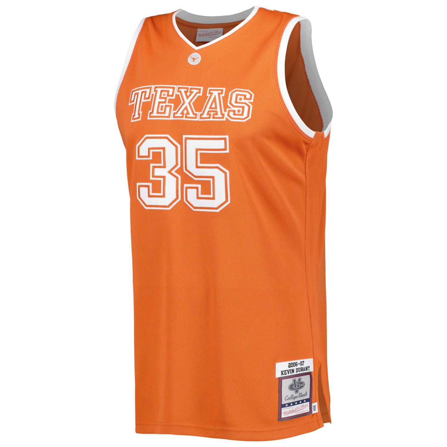 Mitchell  Ness Kevin Durant Burnt Texas Longhorns 2006/07 Throwback Jersey                                                       - view number 2