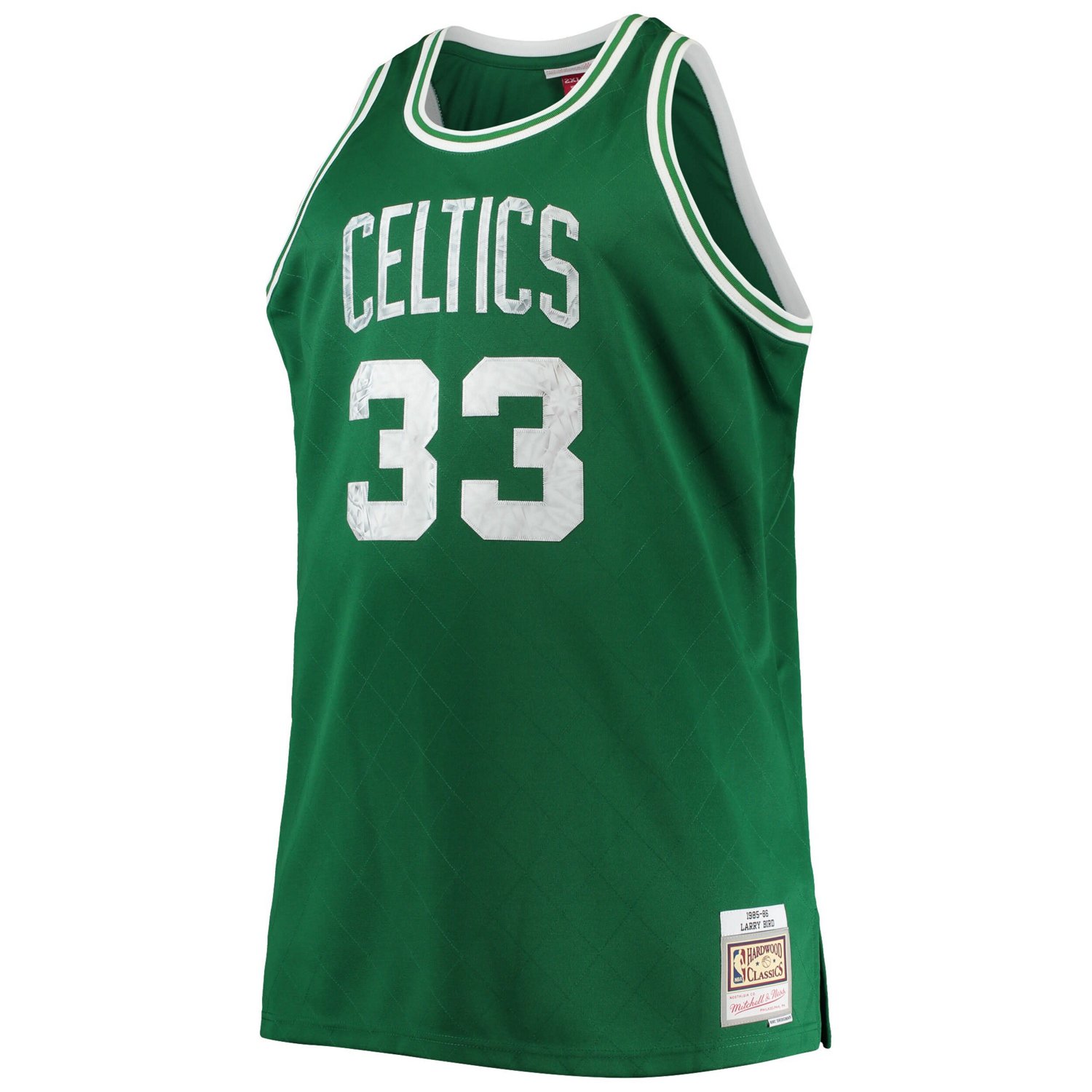 Mitchell Ness Larry Bird Kelly Boston Celtics Big Tall 1985 86 NBA 75th Anniversary Diamond Swingman Jersey Academy