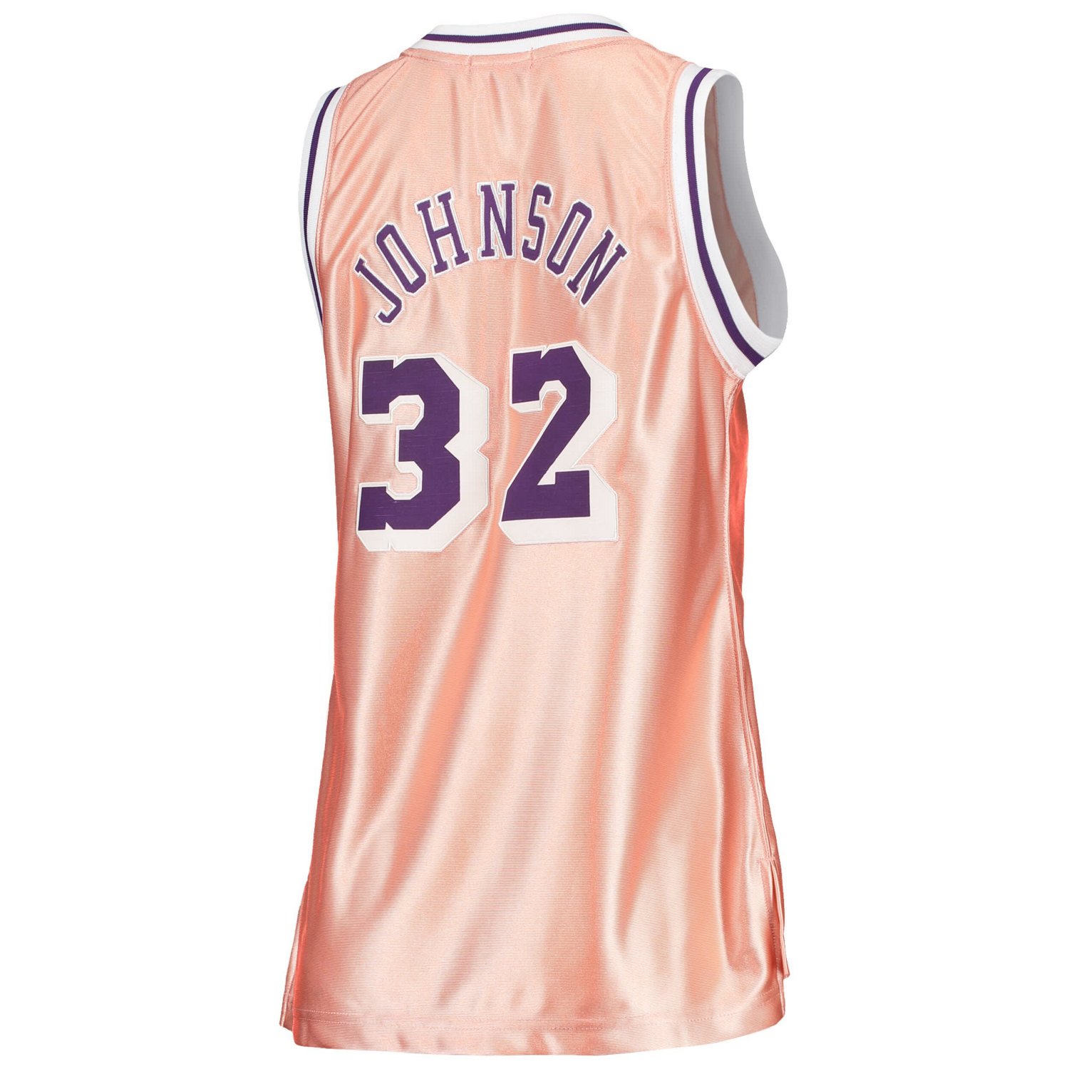Mitchell  Ness Magic Johnson Los Angeles Lakers 75th Anniversary Rose Gold 1984 Swingman Jersey