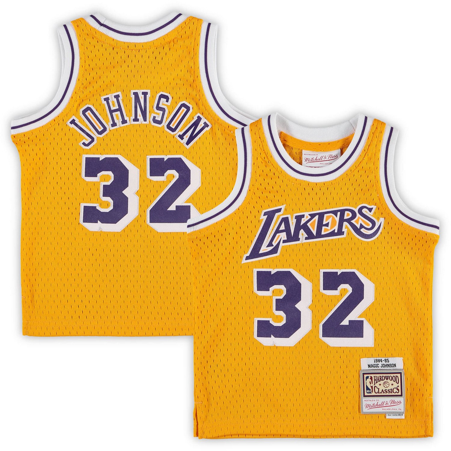 Mitchell  Ness Magic Johnson Los Angeles Lakers Retired Player Jersey