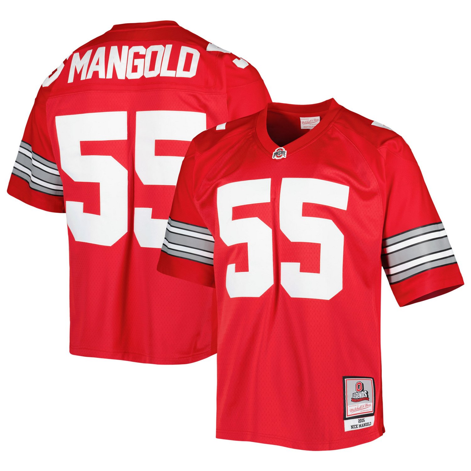 Mitchell  Ness Nick Mangold Ohio State Buckeyes Authentic Jersey - view number 1