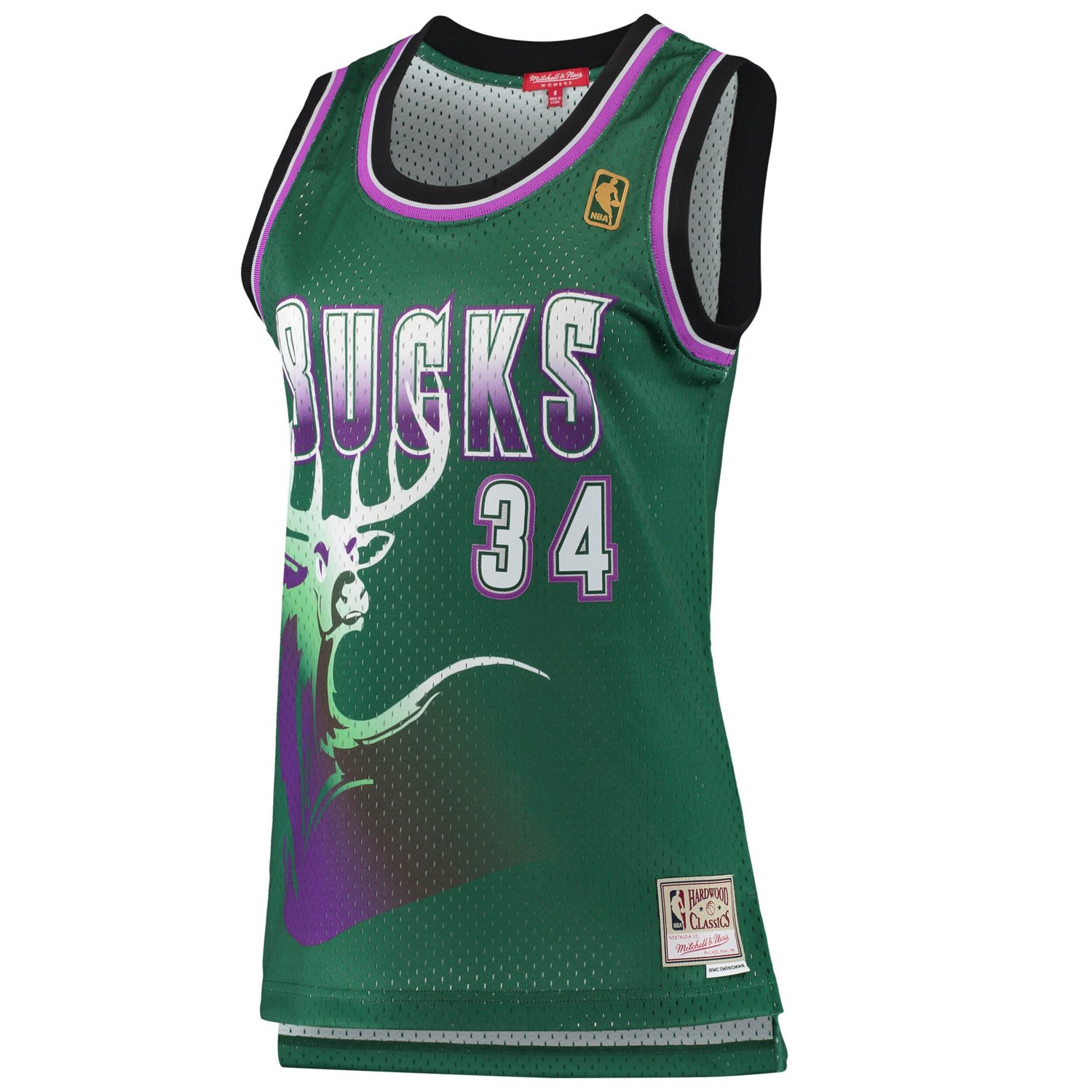 Mitchell  Ness Ray Allen Milwaukee Bucks 1996/97 Hardwood Classics Swingman Jersey                                               - view number 2