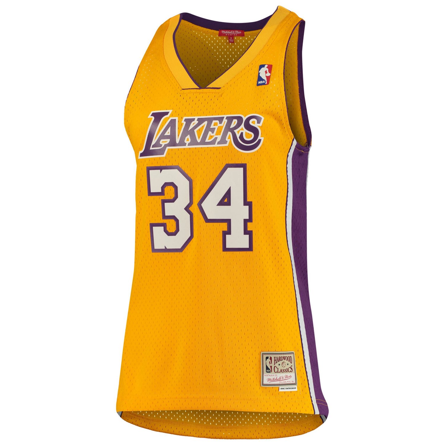 Mitchell  Ness Shaquille O'Neal Los Angeles Lakers 1999/00 Hardwood Classics Swingman Jersey                                     - view number 2
