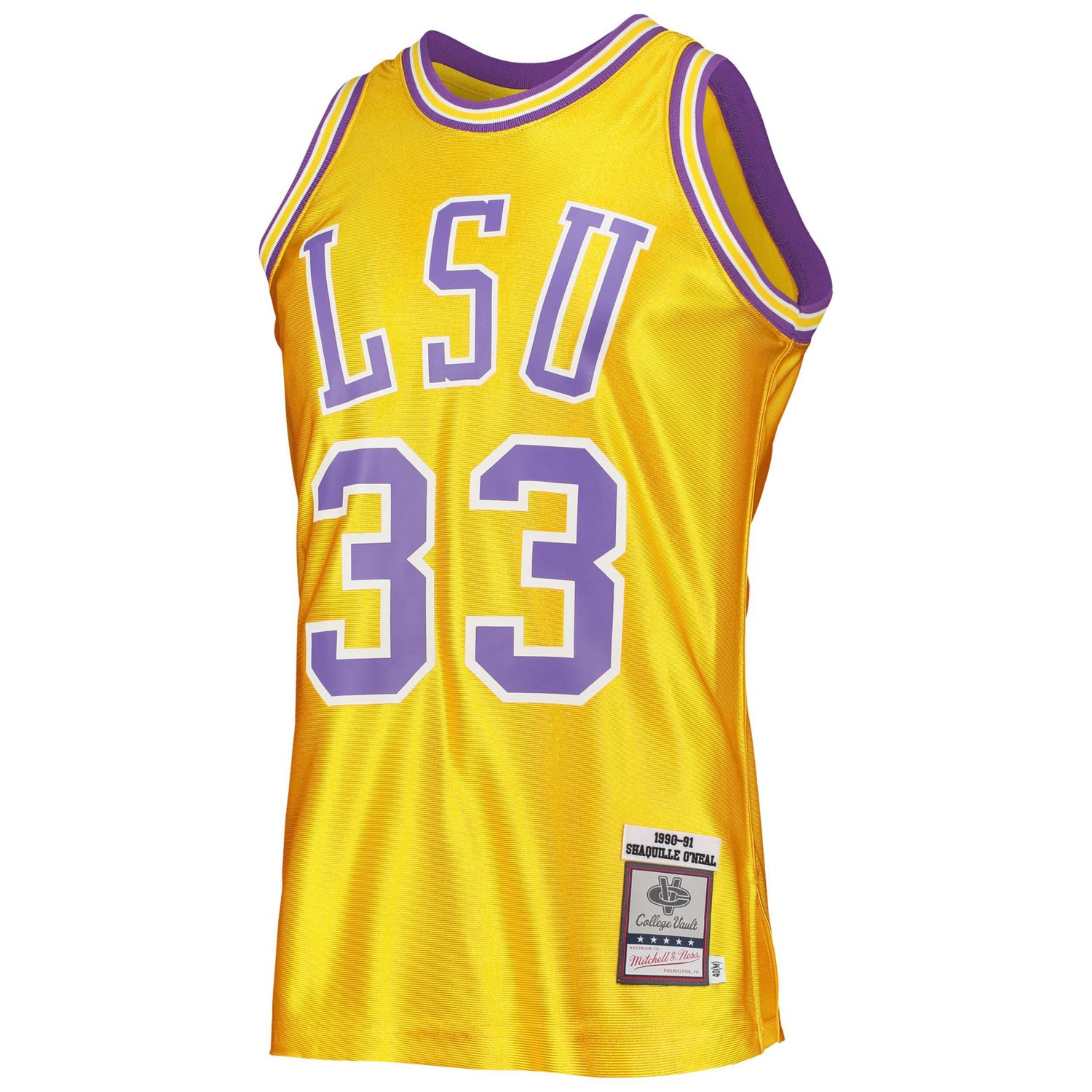 Mitchell  Ness Shaquille O'Neal LSU Tigers 1990/91 Authentic Throwback College Jersey - view number 2