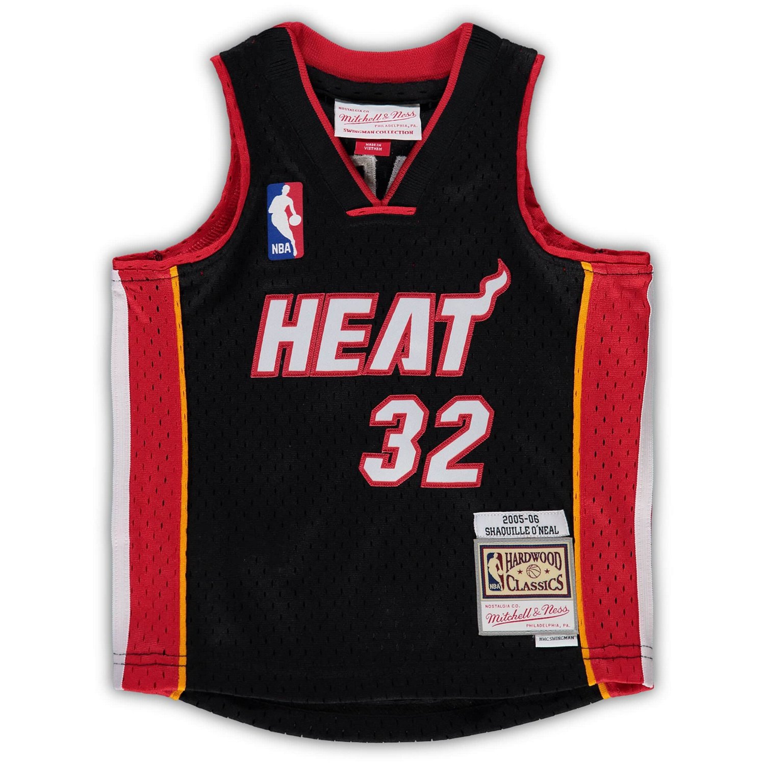 Mitchell  Ness Shaquille O'Neal Miami Heat 2005/06 Hardwood Classics Retired Player Jersey                                       - view number 2