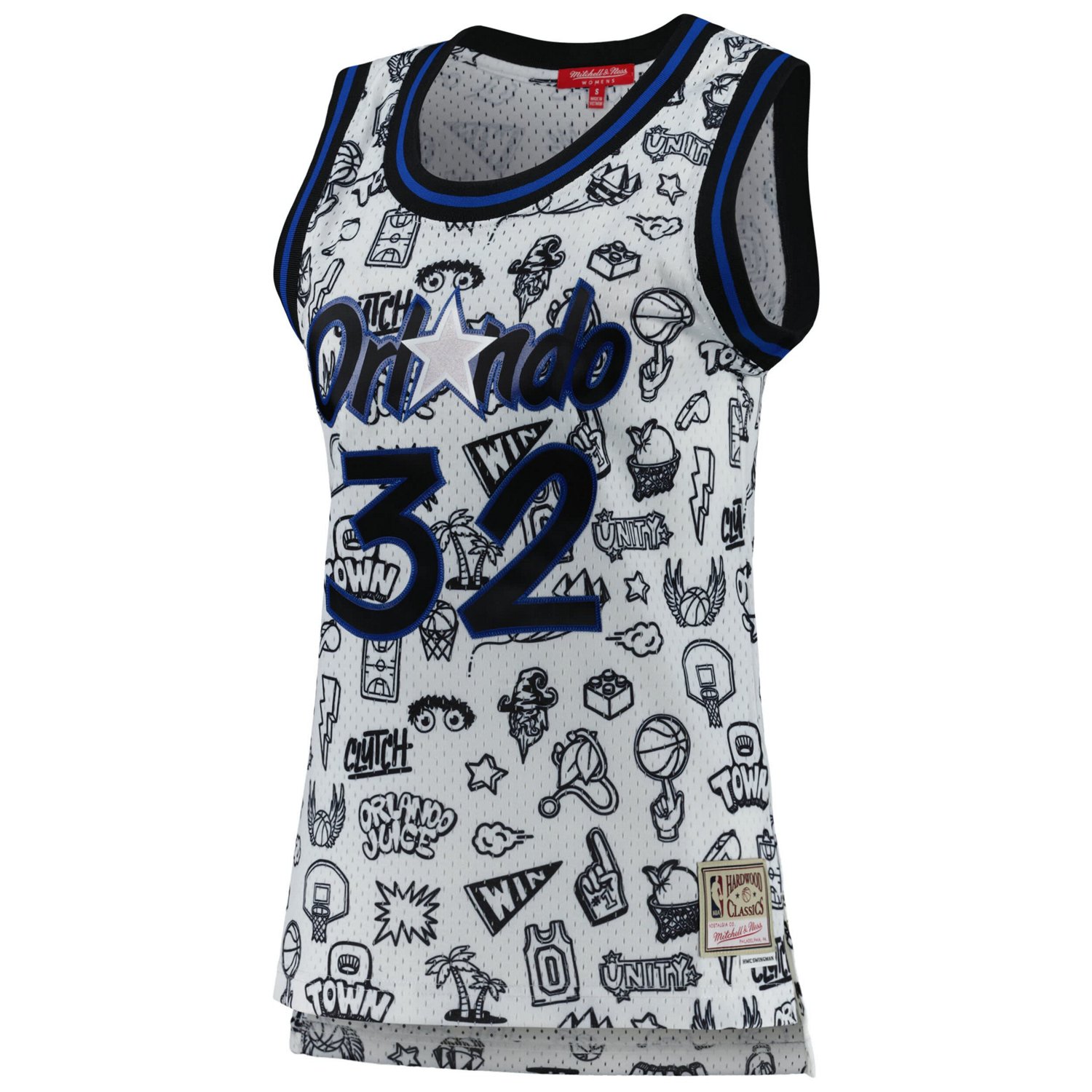 Mitchell  Ness Shaquille O'Neal Orlando Magic 1994 Doodle Swingman Jersey                                                        - view number 2