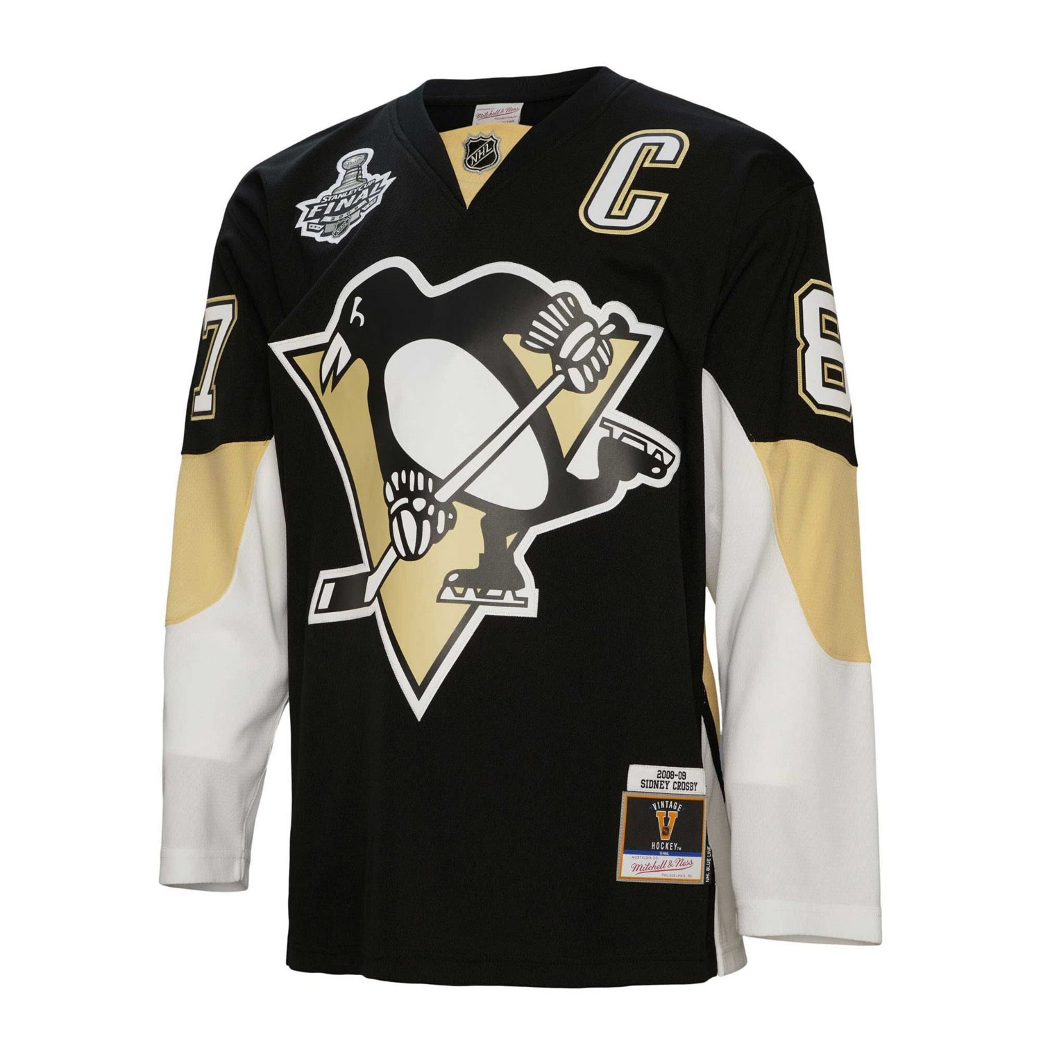 Mitchell & Ness Sidney Crosby Pittsburgh Penguins Big  Tall 2008 Captain Patch Blue Line Player Jersey - view number 2