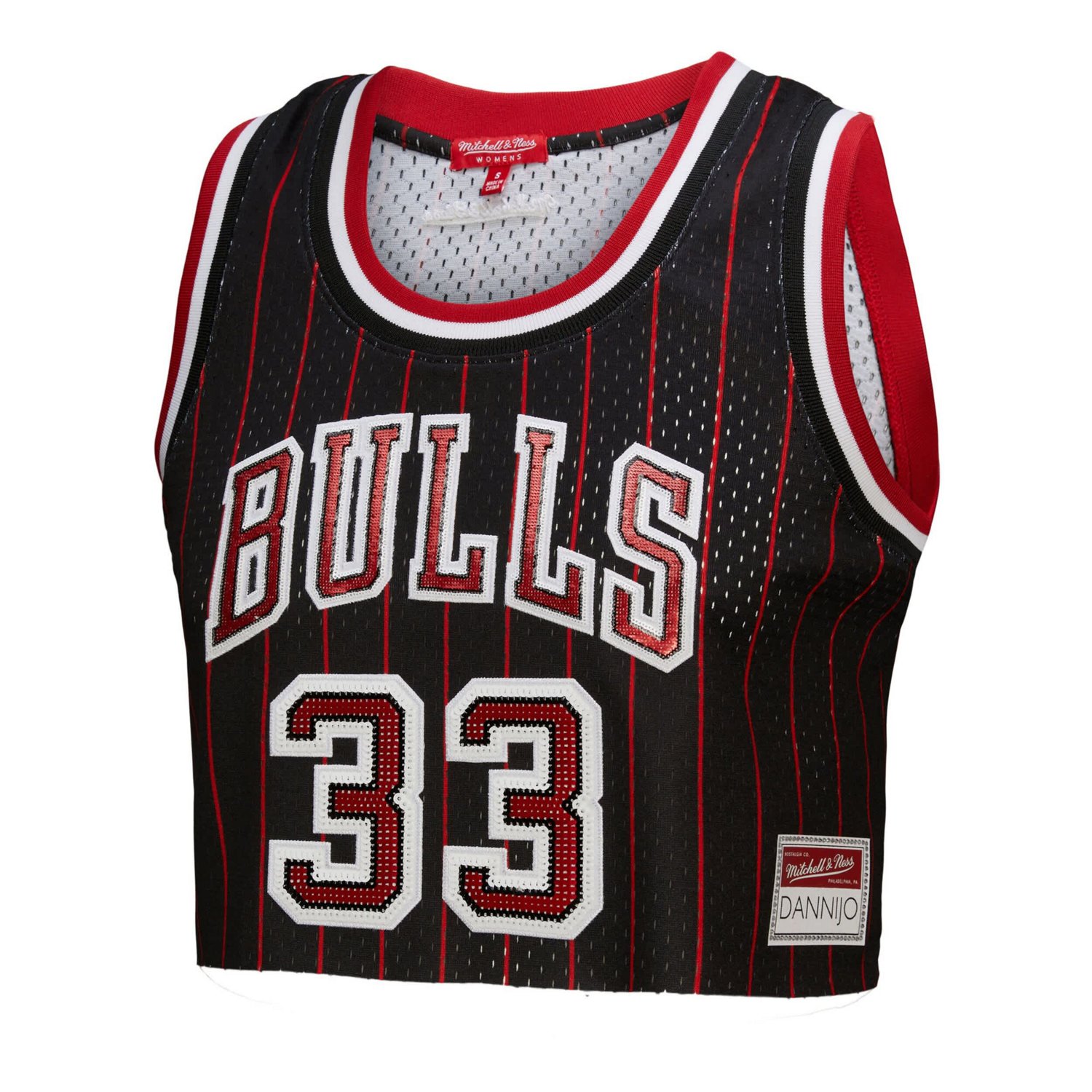 Mitchell  Ness x DANNIJO Scottie Pippen Chicago Bulls Fashion Cropped Basketball Jersey - view number 2