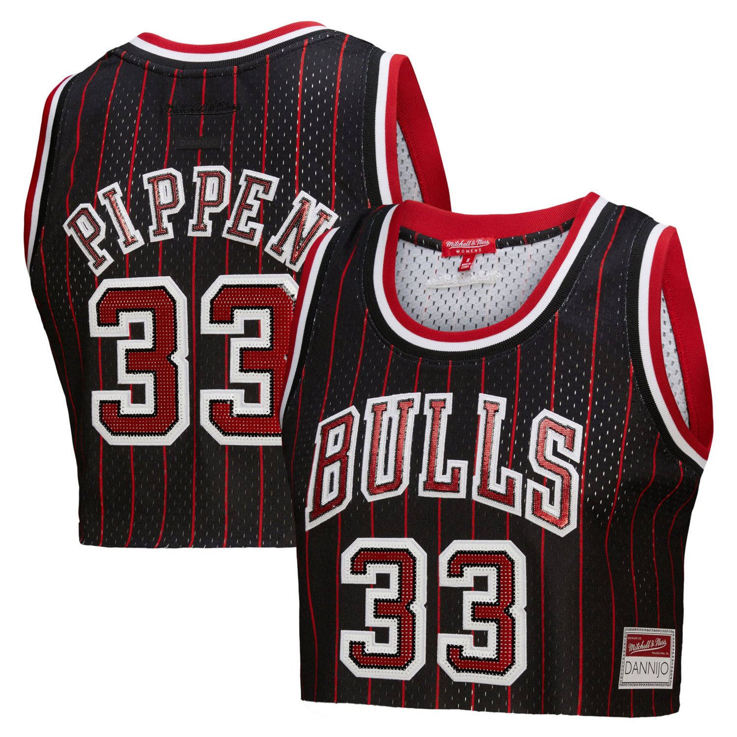Mitchell  Ness x DANNIJO Scottie Pippen Chicago Bulls Fashion Cropped Basketball Jersey - view number 1