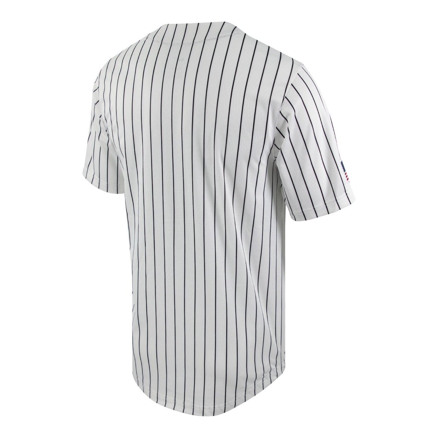 Nike /Black Army Black Knights Pinstripe Replica Full-Button Baseball Jersey                                                     - view number 3
