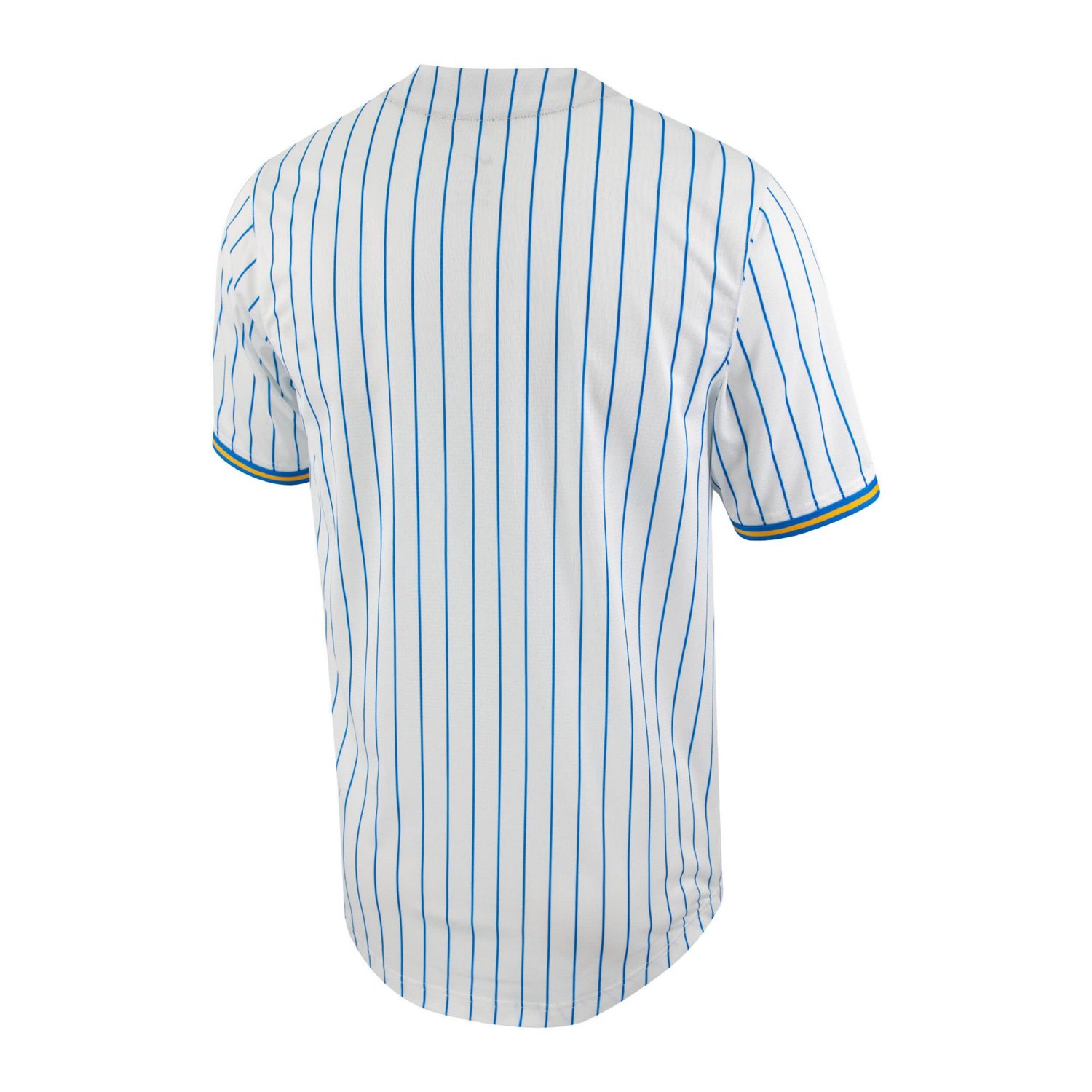 Nike /Blue UCLA Bruins Pinstripe Replica Full-Button Baseball Jersey - view number 3