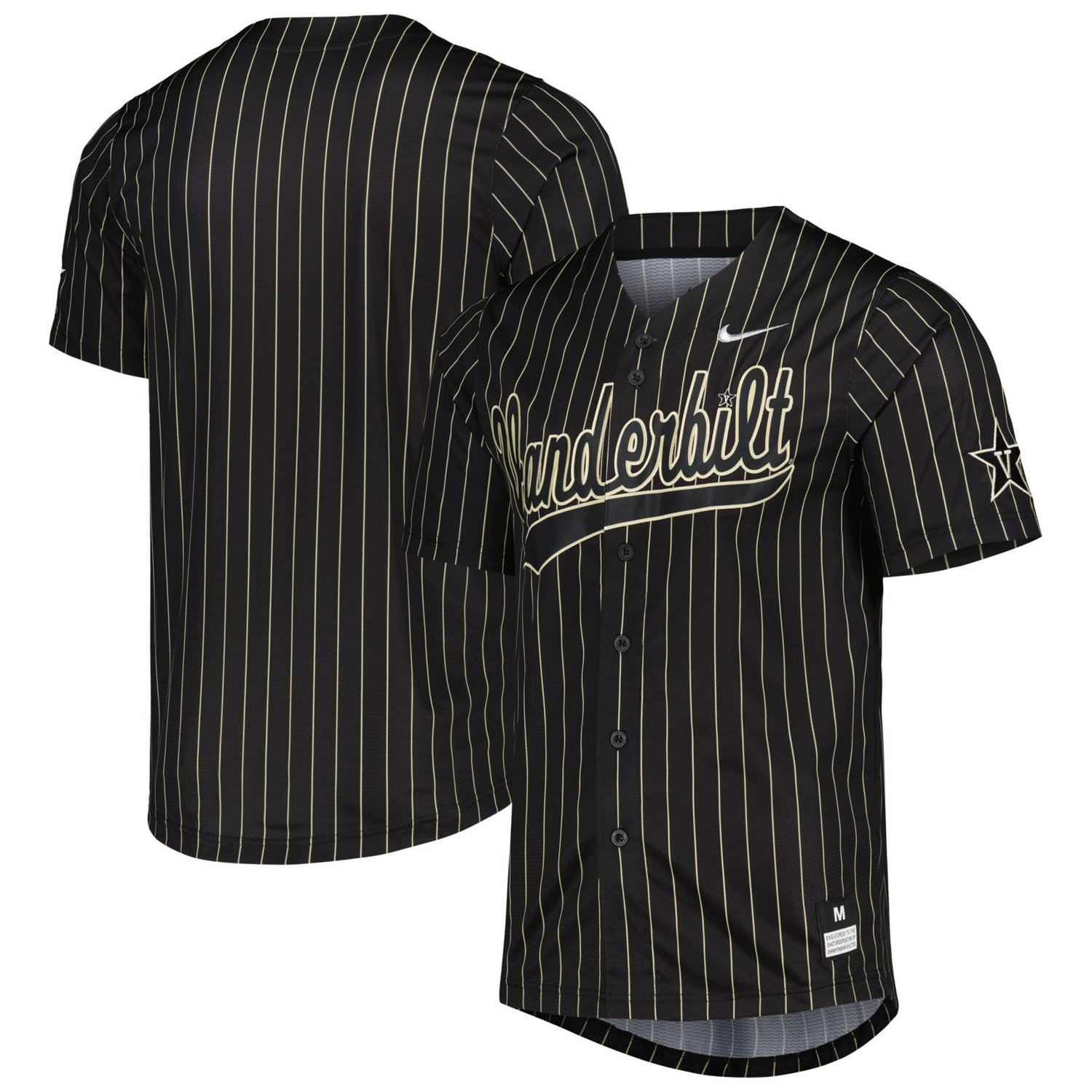 Vanderbilt pinstripe baseball jersey sales