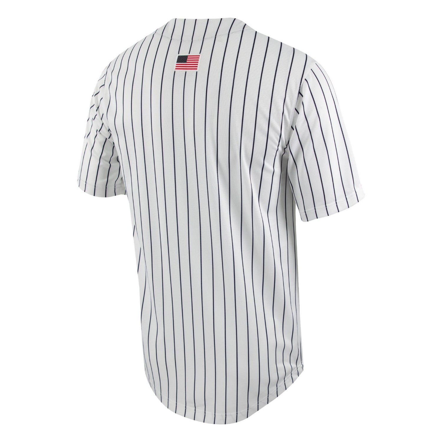 Nike /Navy Michigan Wolverines Pinstripe Replica Full-Button Baseball Jersey - view number 3