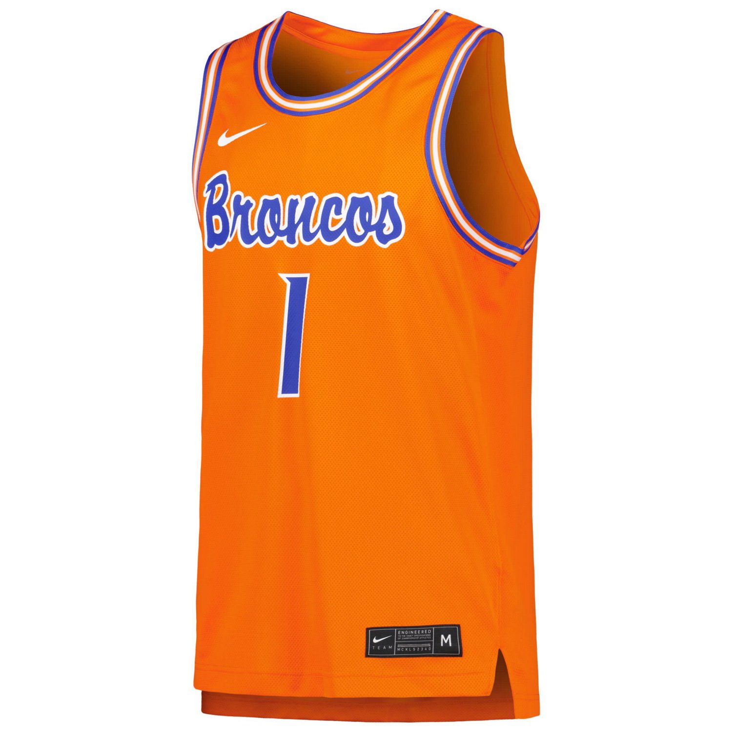 Nike 0 Boise State Broncos Retro Replica Basketball Jersey                                                                       - view number 2