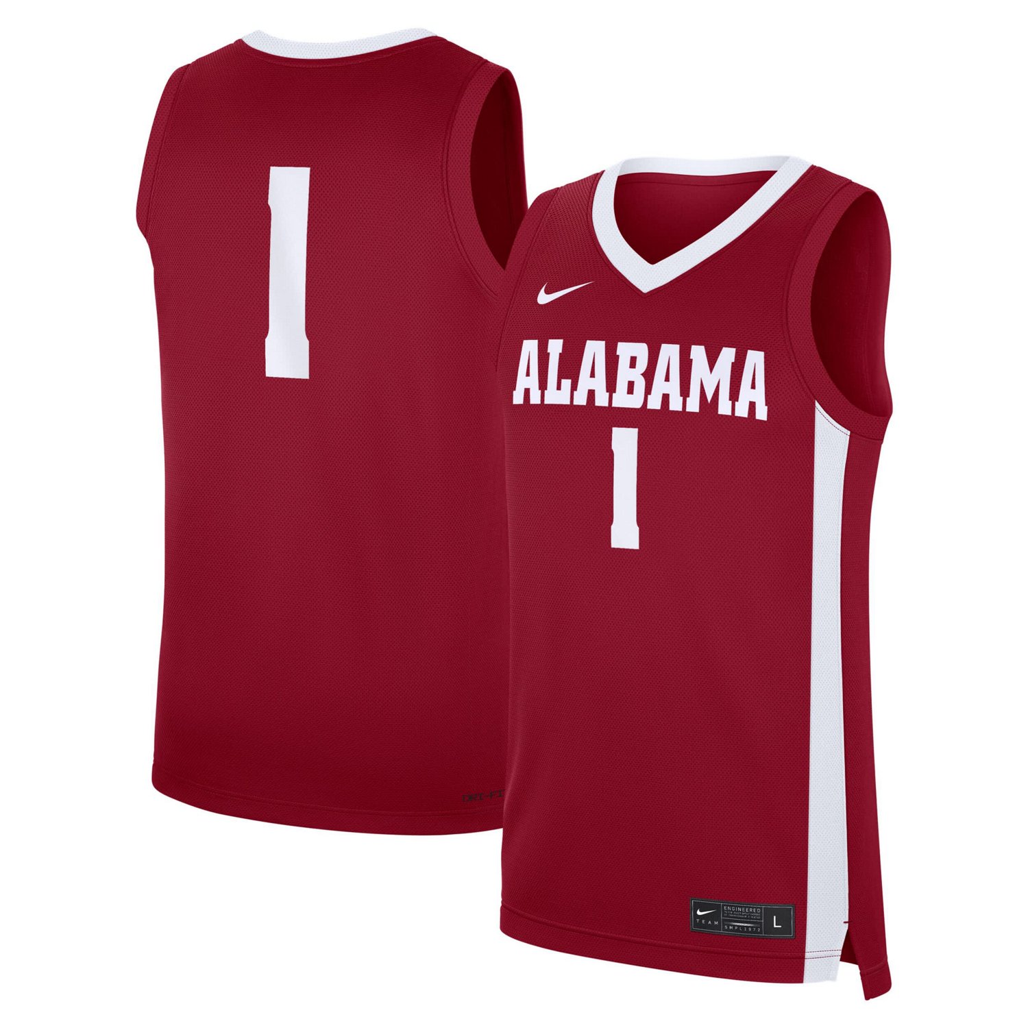 Nike 1 Alabama Tide Road Replica Jersey                                                                                          - view number 1