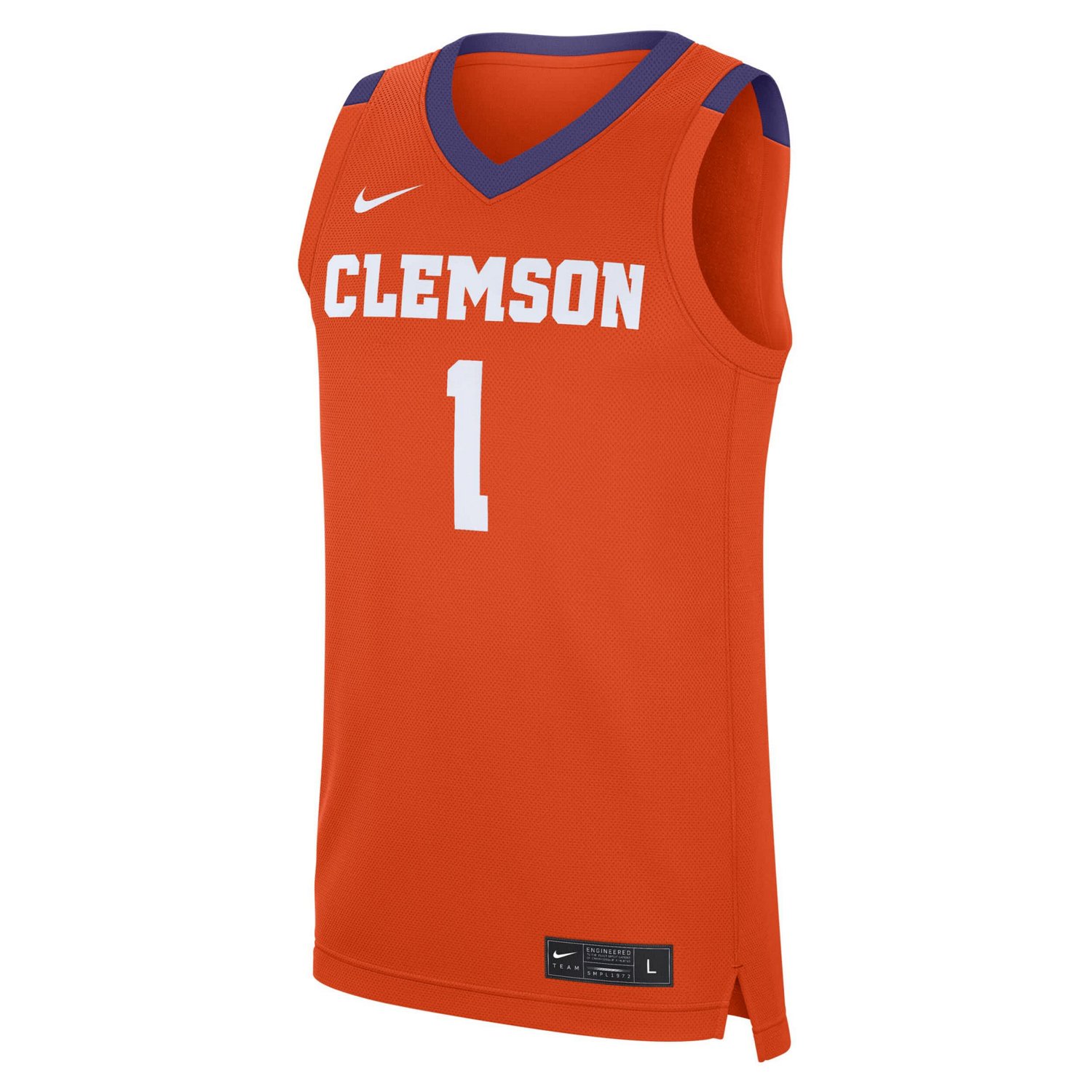 Nike 1 Clemson Tigers Road Replica Jersey - view number 2
