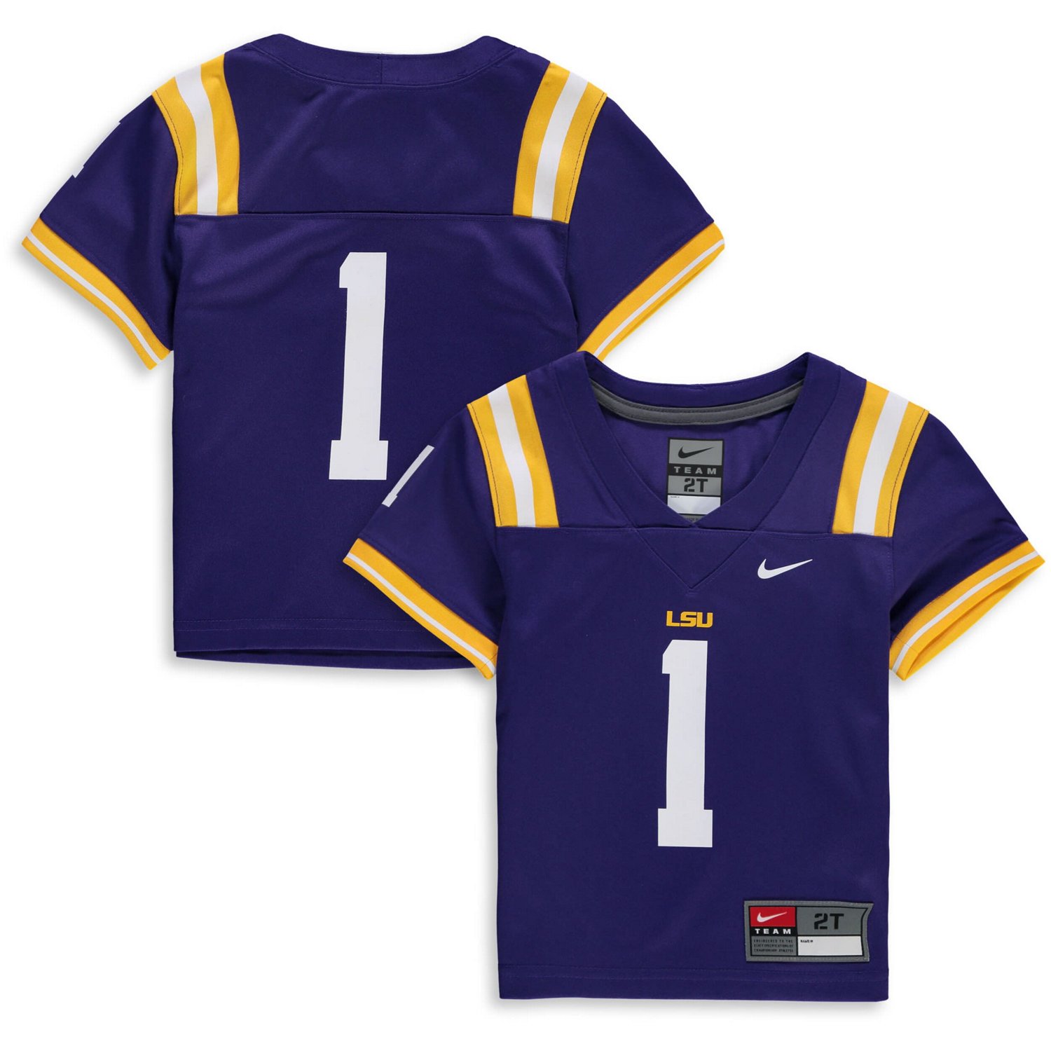 Nike 1 LSU Tigers Team Replica Football Jersey