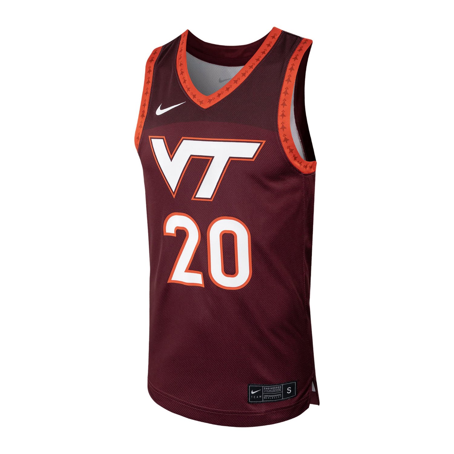 Nike 20 Virginia Tech Hokies Replica Basketball Jersey                                                                           - view number 2