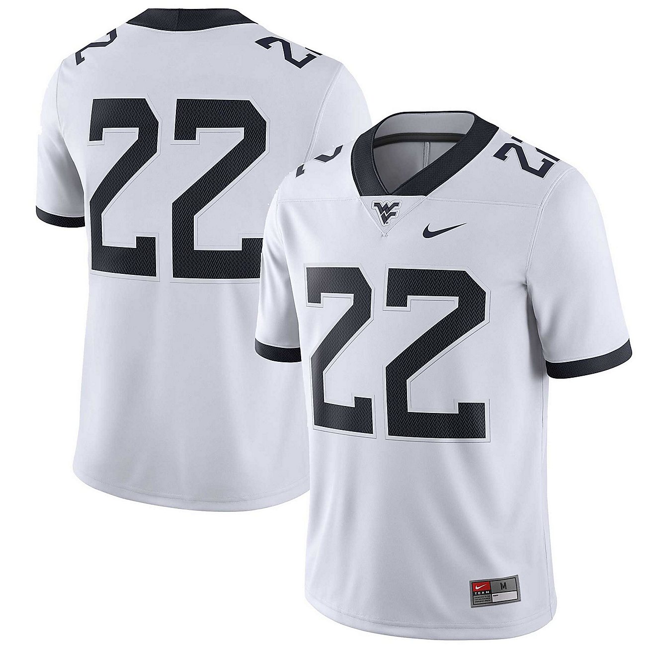Nike 22 West Virginia Mountaineers Game Jersey                                                                                   - view number 1