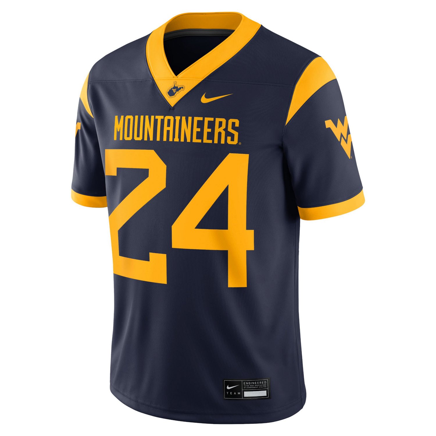 Nike 24 West Virginia Mountaineers Game Jersey - view number 2