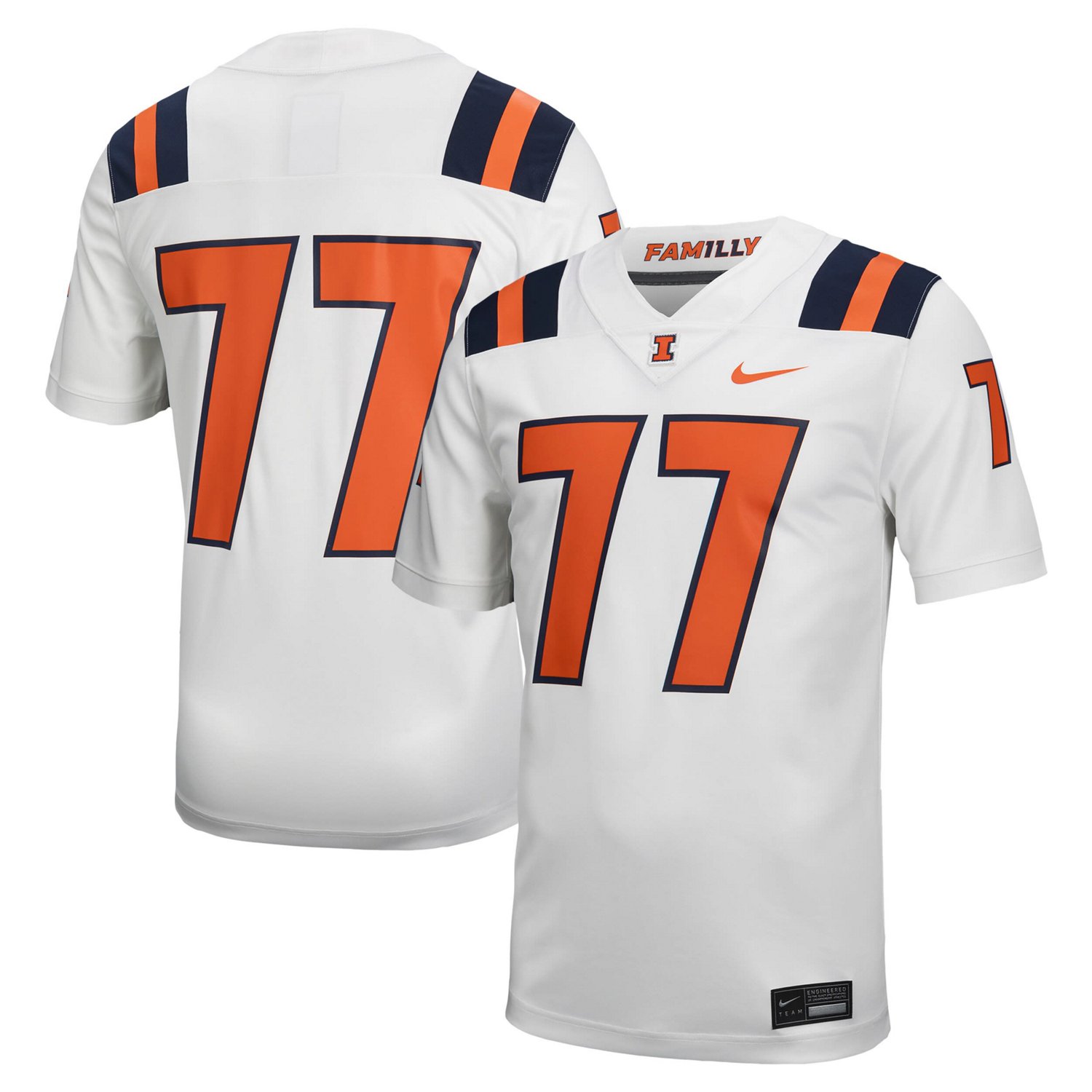 Nike 50 Illinois Fighting Illini Untouchable Football Jersey