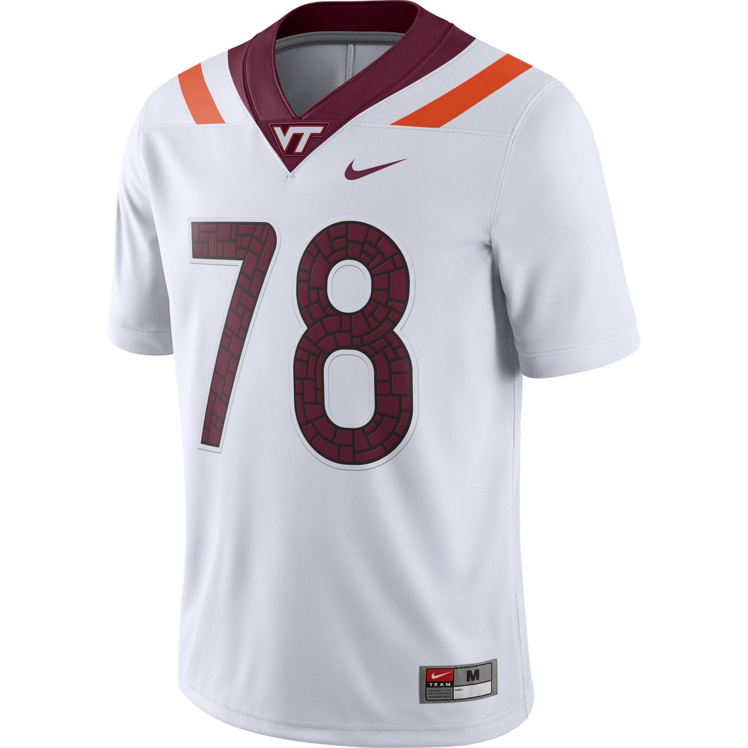 Nike 78 Virginia Tech Hokies Game Player Jersey - view number 2