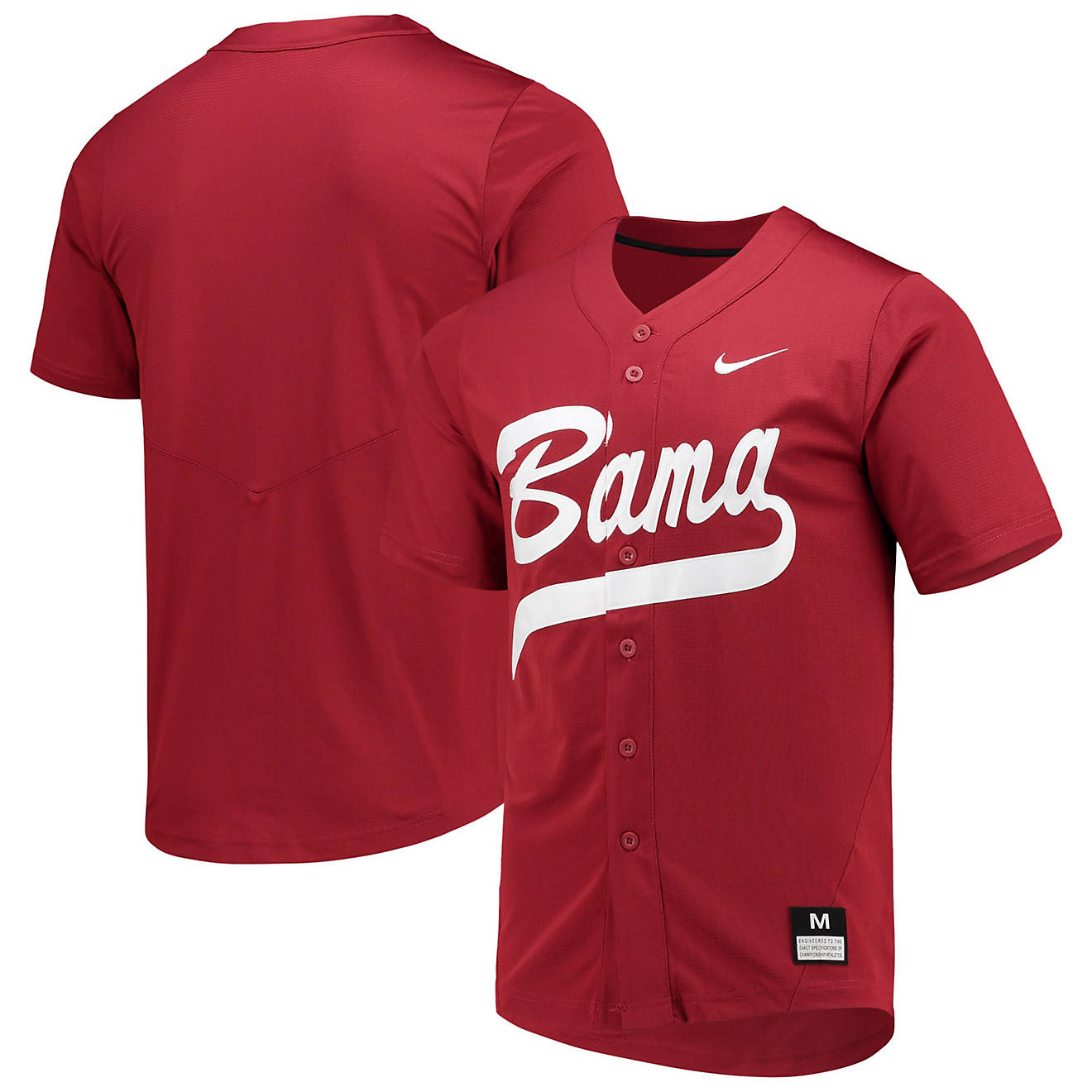 Nike Alabama Tide Full-Button Replica Softball Jersey                                                                            - view number 1