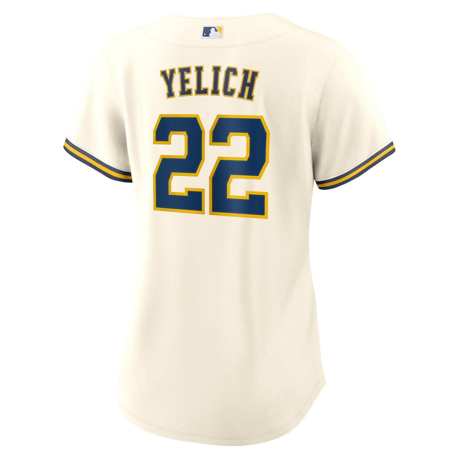 Nike Christian Yelich Milwaukee Brewers Home Replica Jersey - view number 3