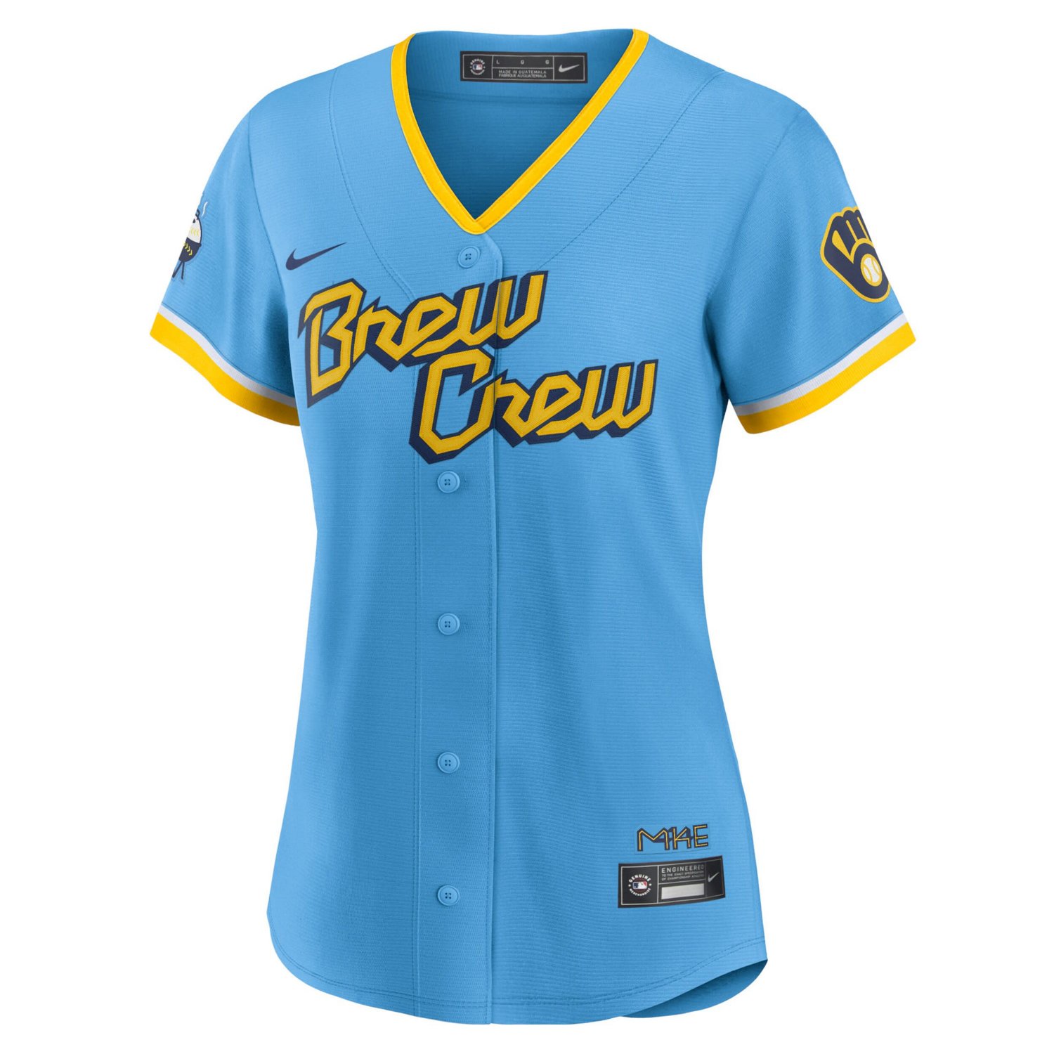 Nike Christian Yelich Powder Milwaukee Brewers City Connect Replica Player Jersey - view number 2