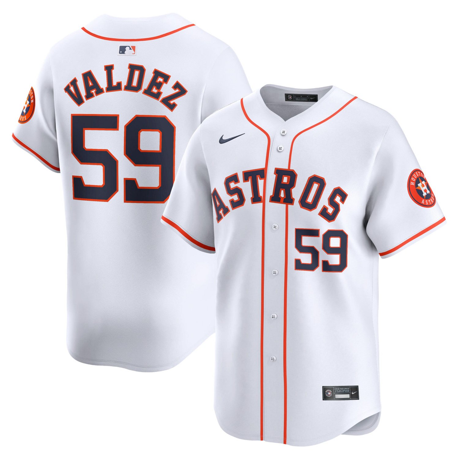 Nike Framber Valdez Houston Astros Home Limited Player Jersey
