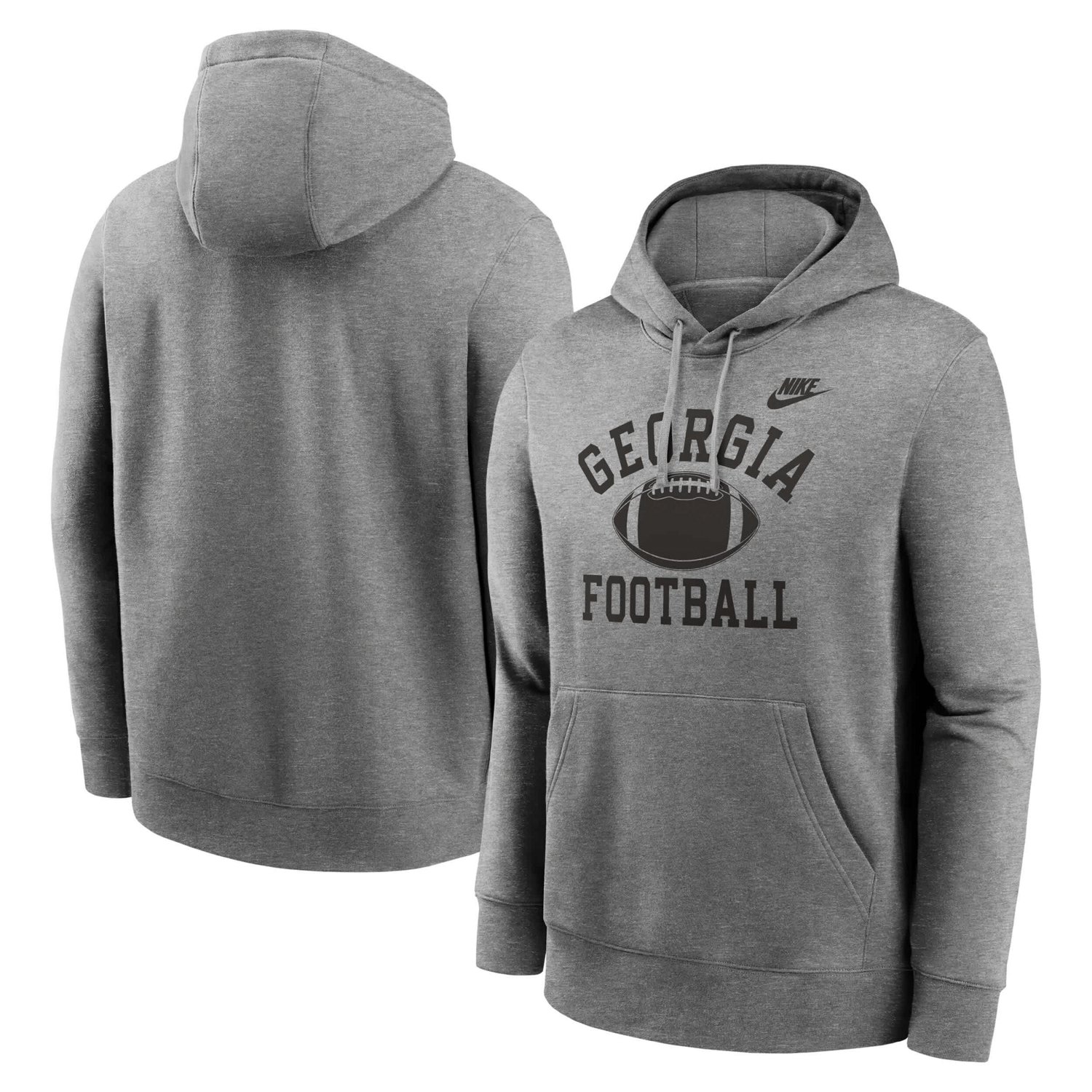 Nike Georgia Bulldogs Legacy Football Icon Club Fleece Pullover Hoodie                                                           - view number 1