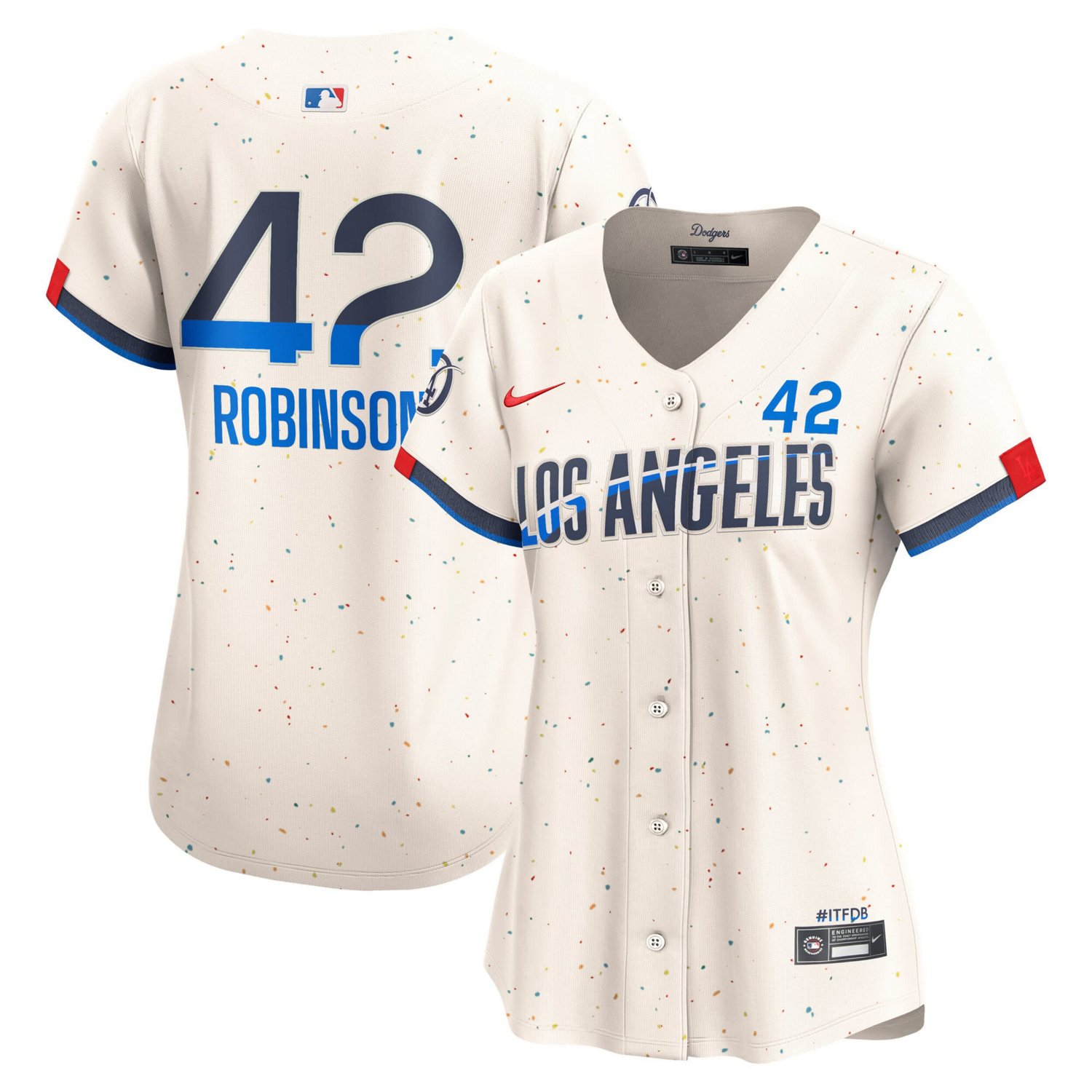 Nike Jackie Robinson Los Angeles Dodgers City Connect Retired Limited Jersey - view number 1