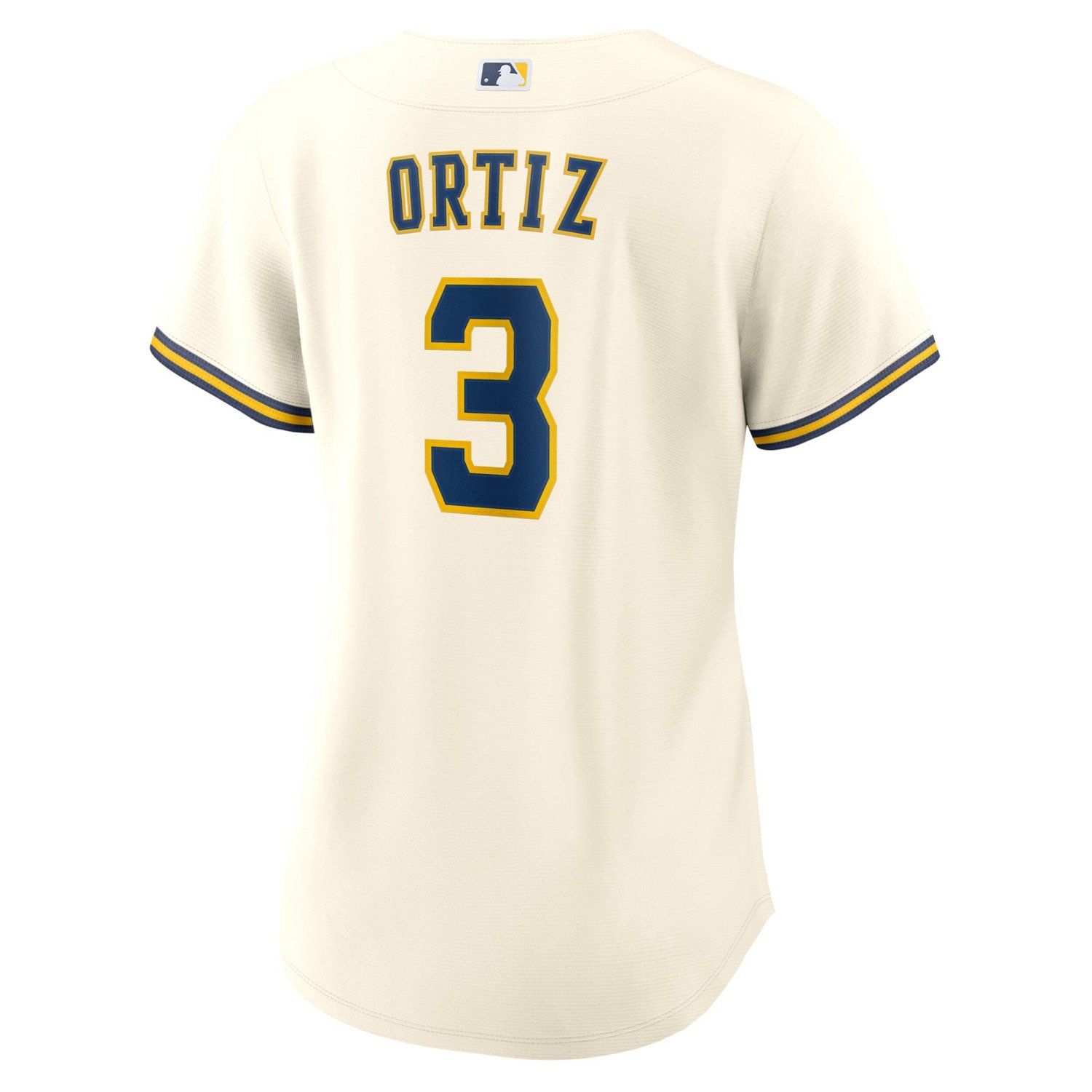 Nike Joey Ortiz Milwaukee Brewers Home Replica Jersey - view number 3