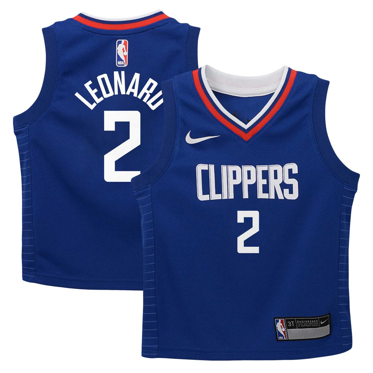 Toddler Nike Kawhi Leonard Blue La Clippers Swingman Player Jersey Icon Edition Size 2T