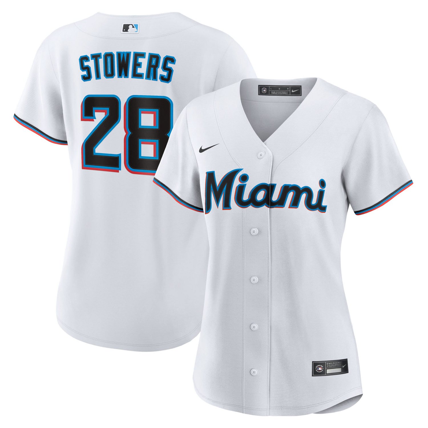 Nike Kyle Stowers Miami Marlins Home Replica Jersey